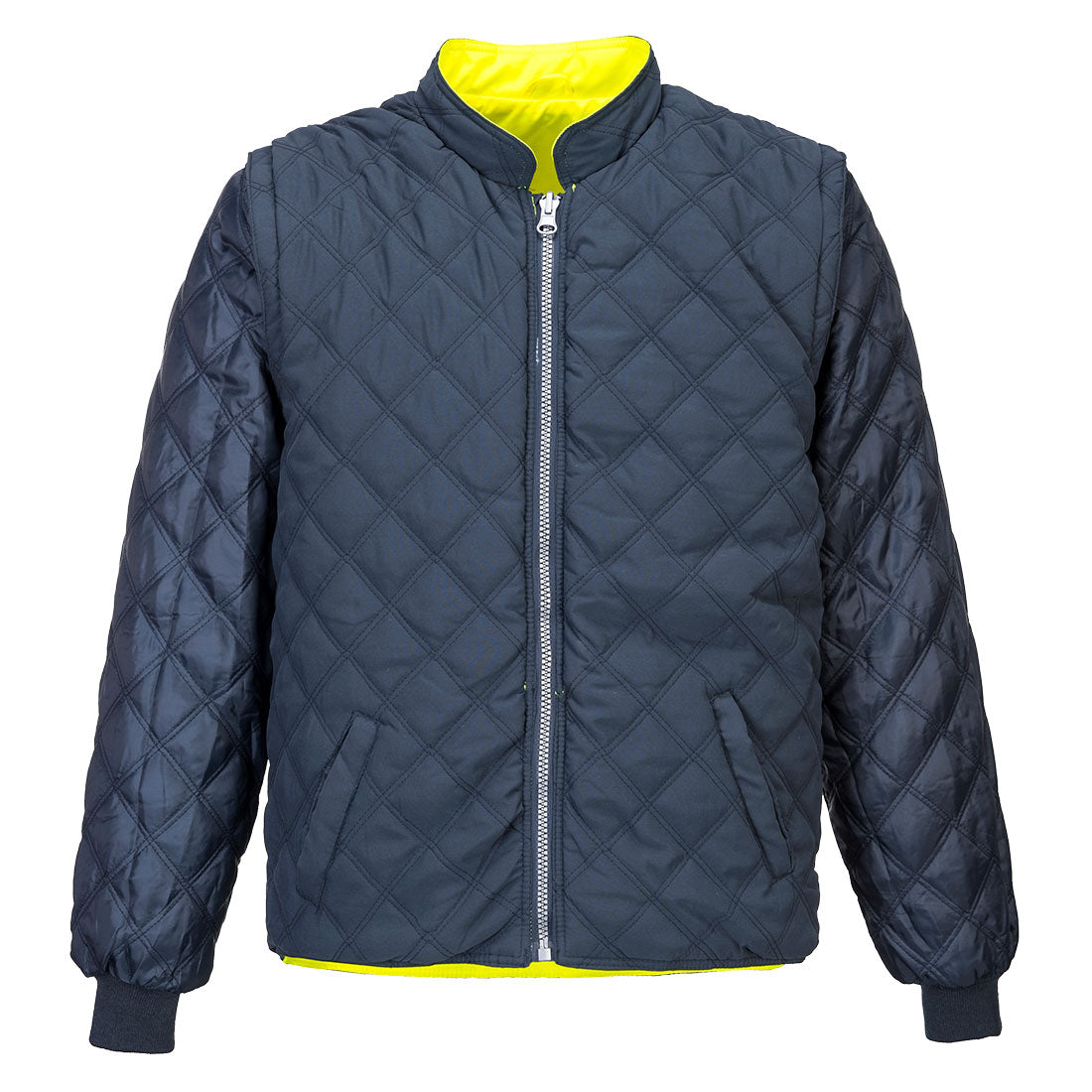 Hi-Vis ademend 2-in-1 contrast omkeerbaar jack