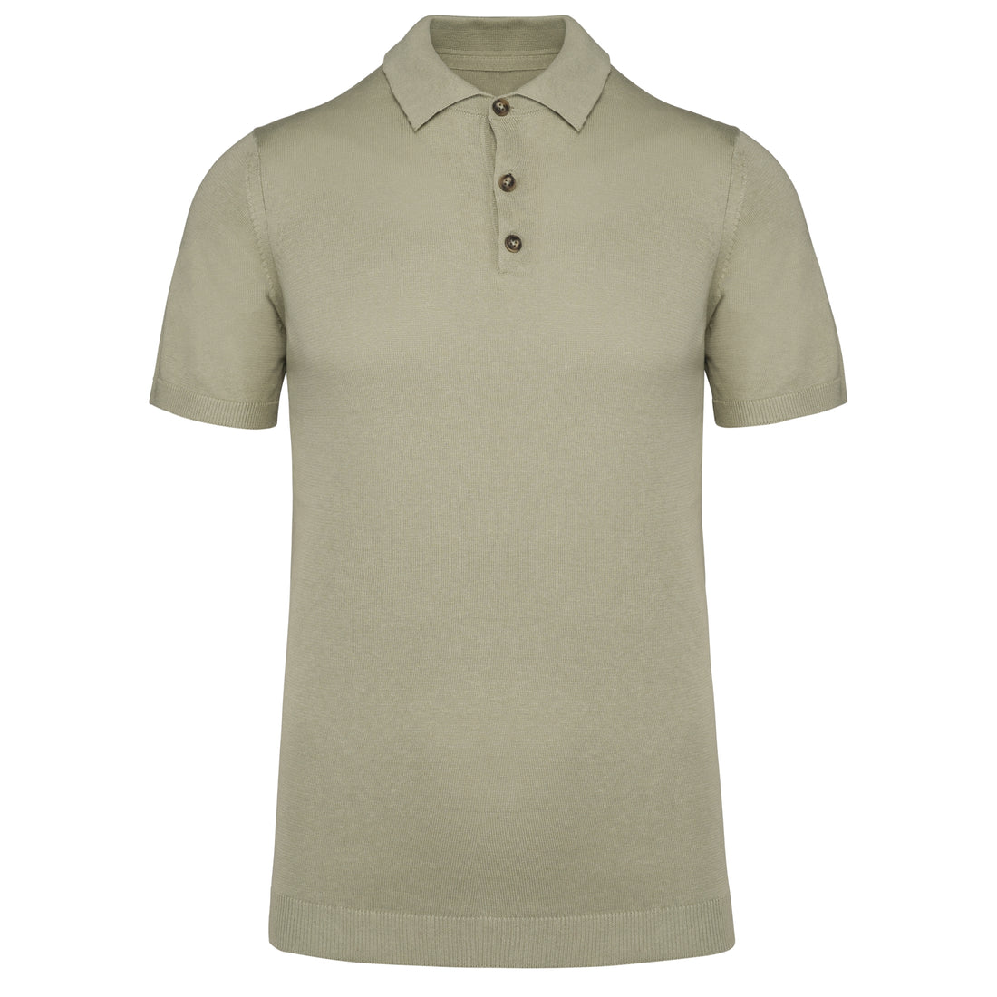 Ecologische tricot herenpolo