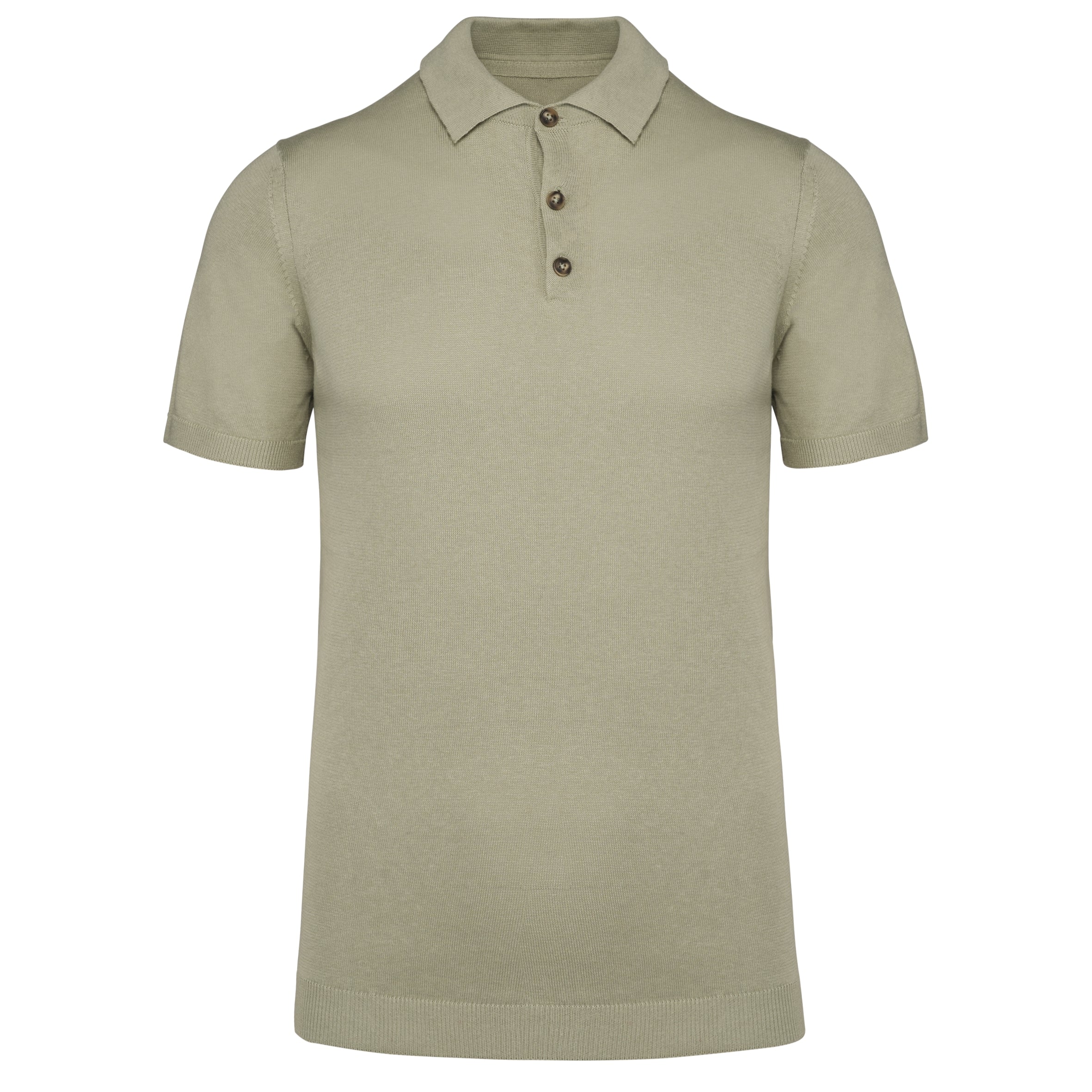 Ecologische tricot herenpolo