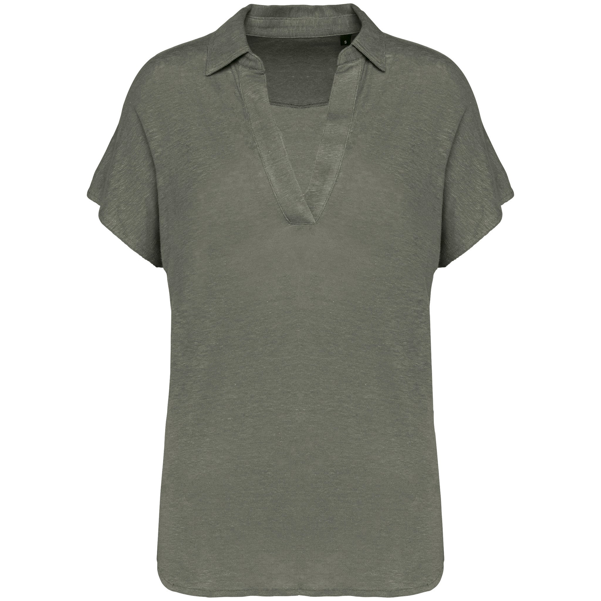 Linnen damespolo