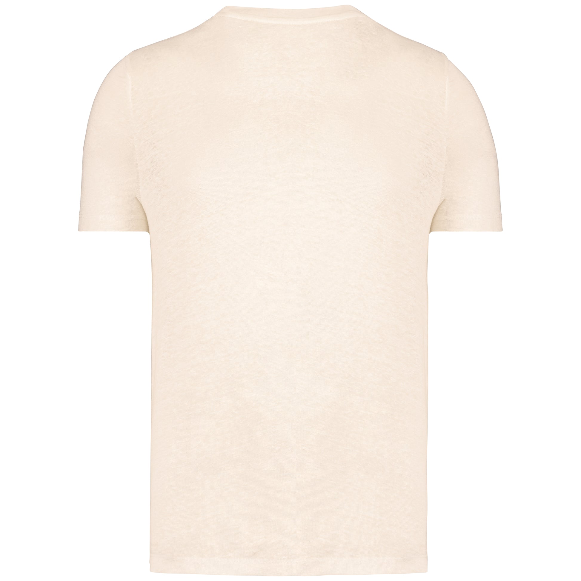 Linnen heren-t-shirt ronde hals kraag