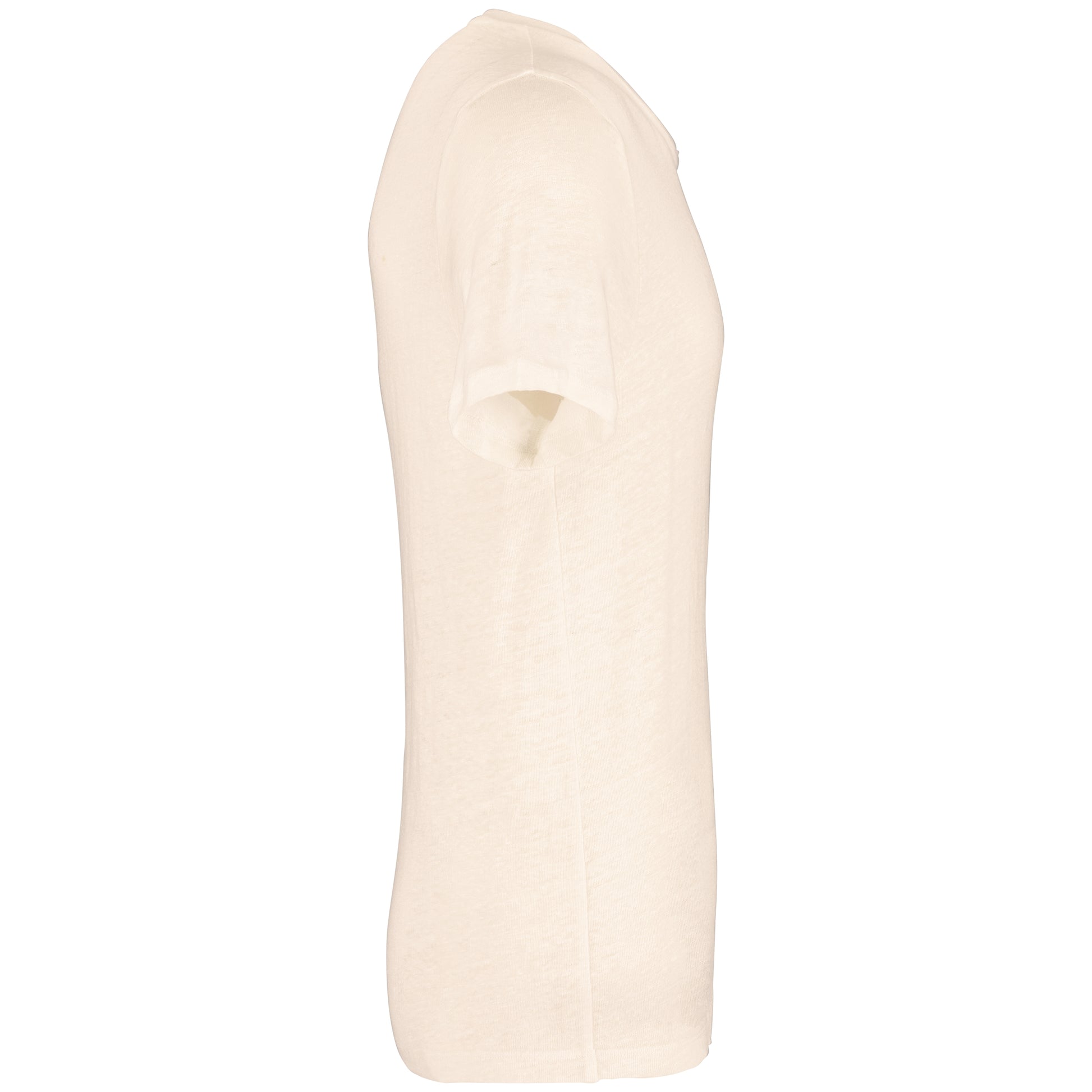 Linnen heren-t-shirt ronde hals kraag
