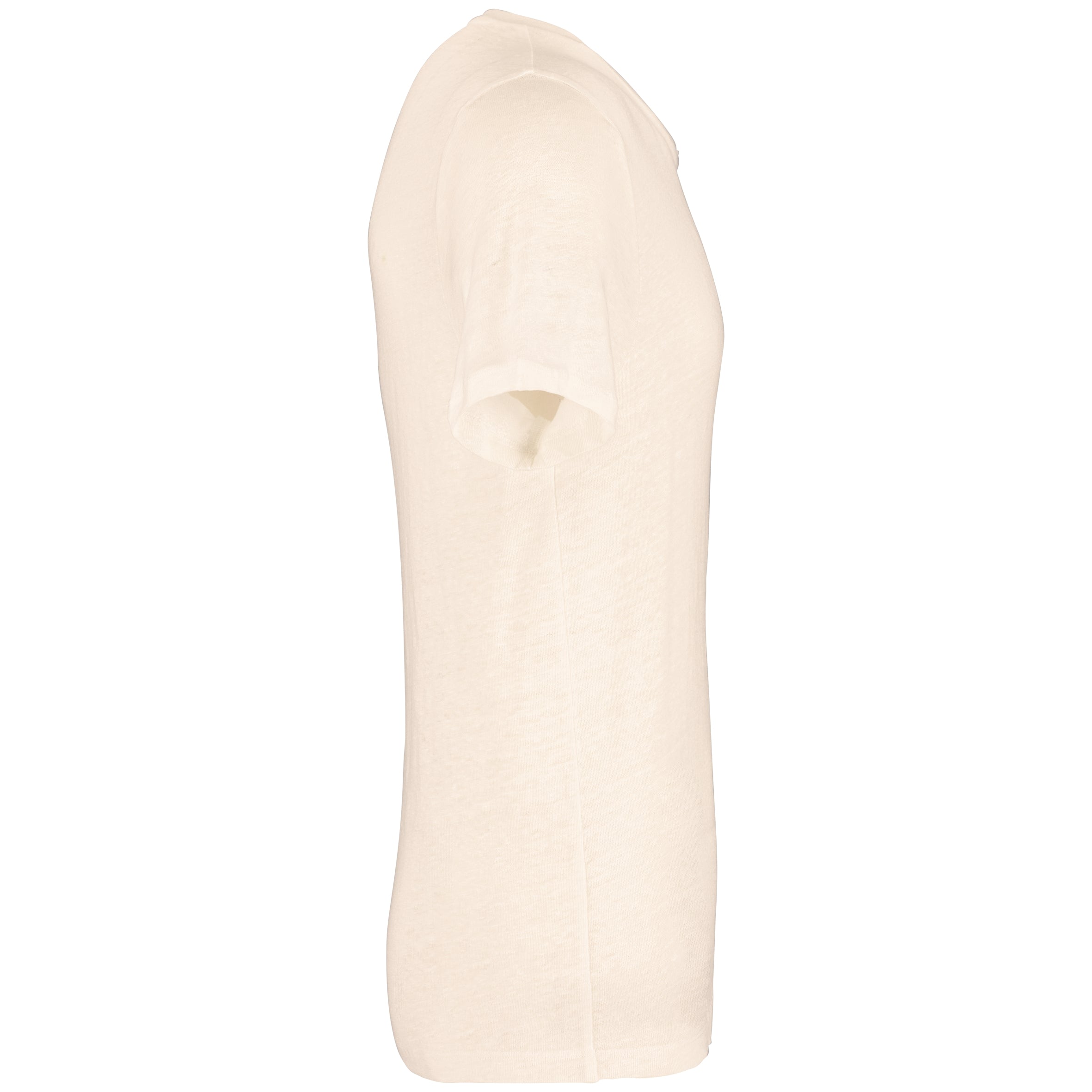 Linnen heren-t-shirt ronde hals kraag