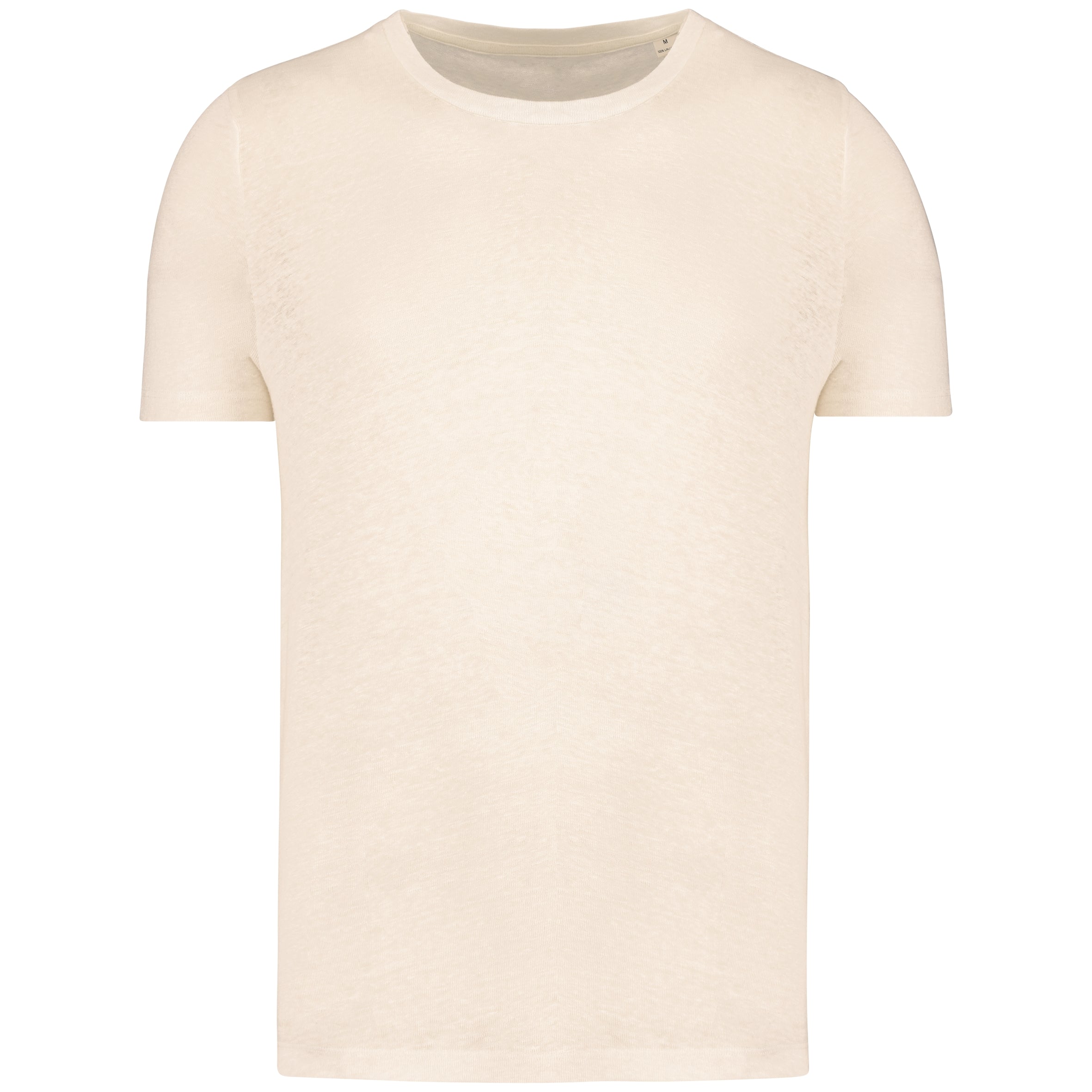 Linnen heren-t-shirt ronde hals kraag