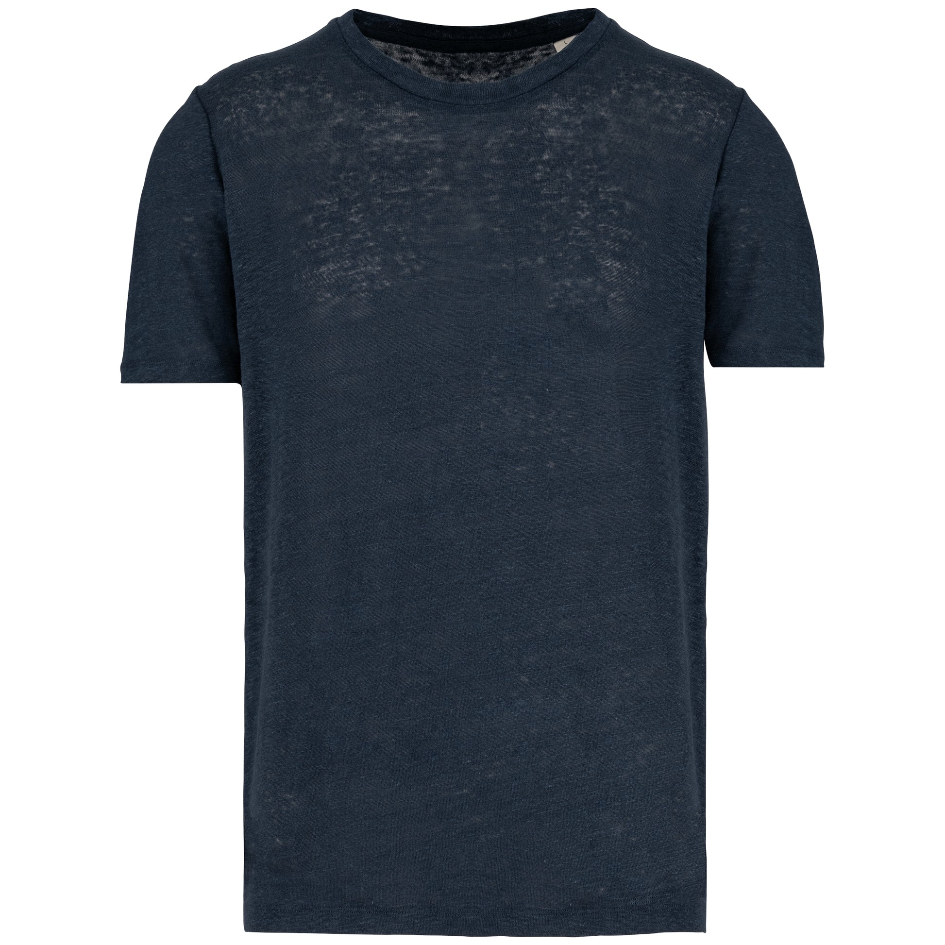 Linnen heren-t-shirt ronde hals kraag