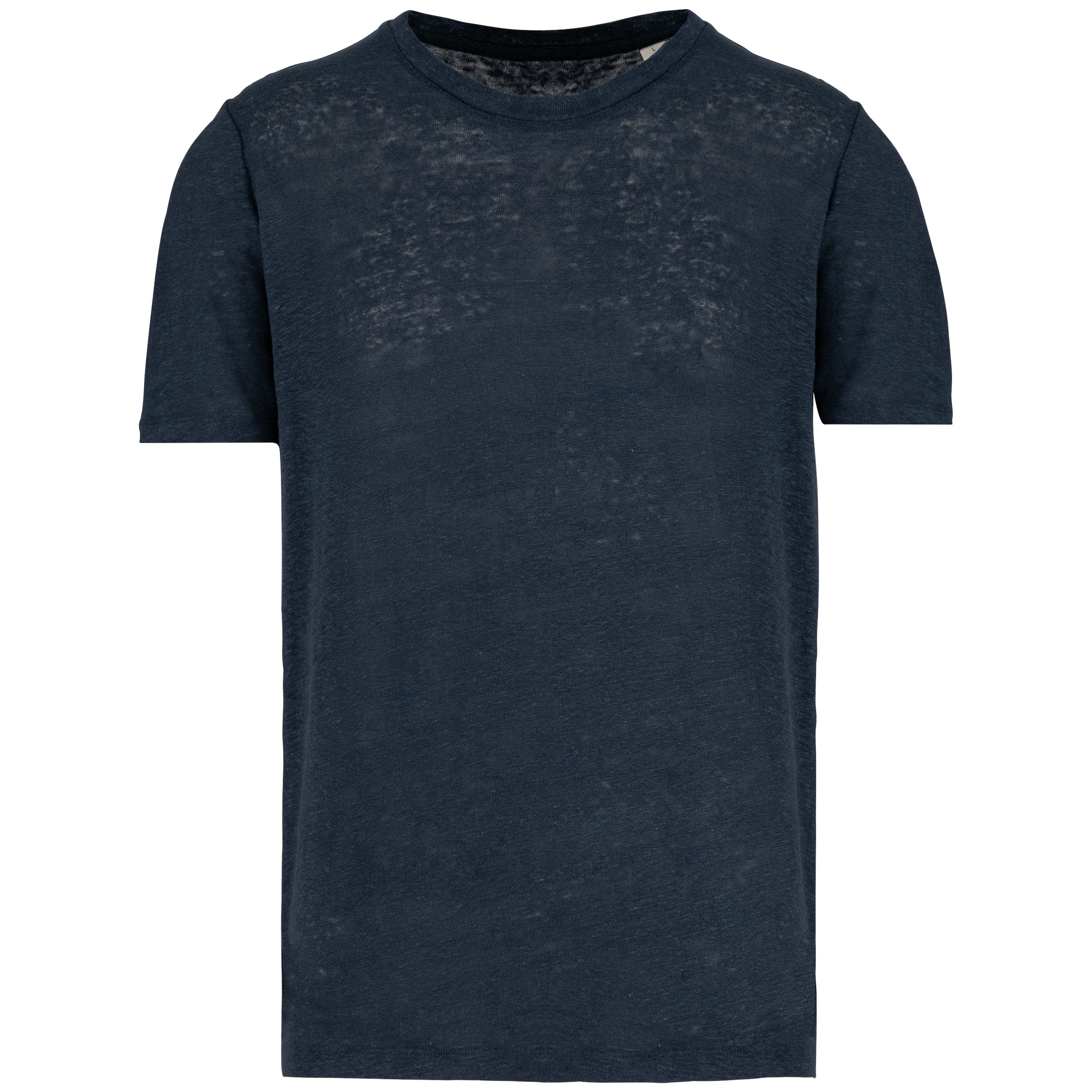 Linnen heren-t-shirt ronde hals kraag