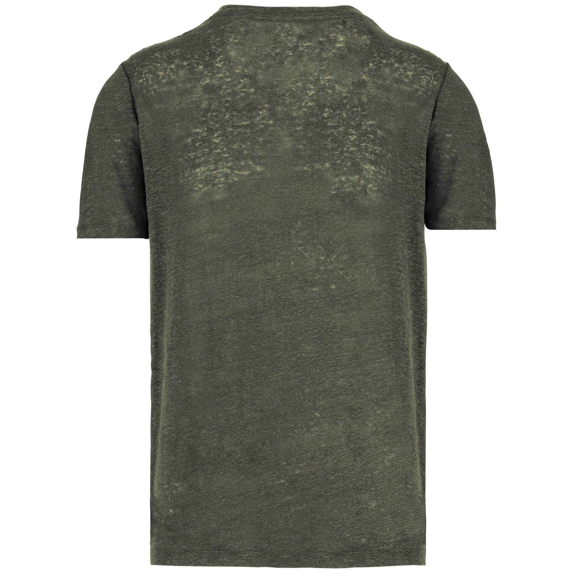 Linnen heren-t-shirt ronde hals kraag