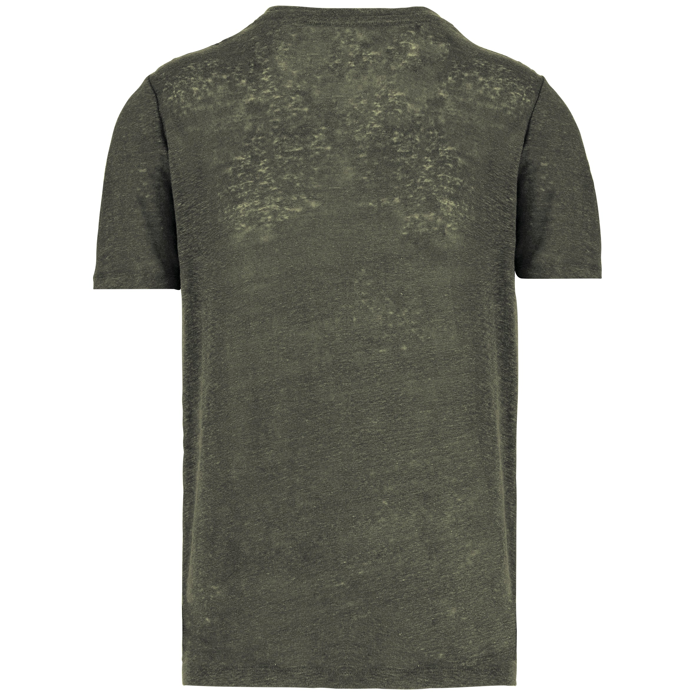 Linnen heren-t-shirt ronde hals kraag