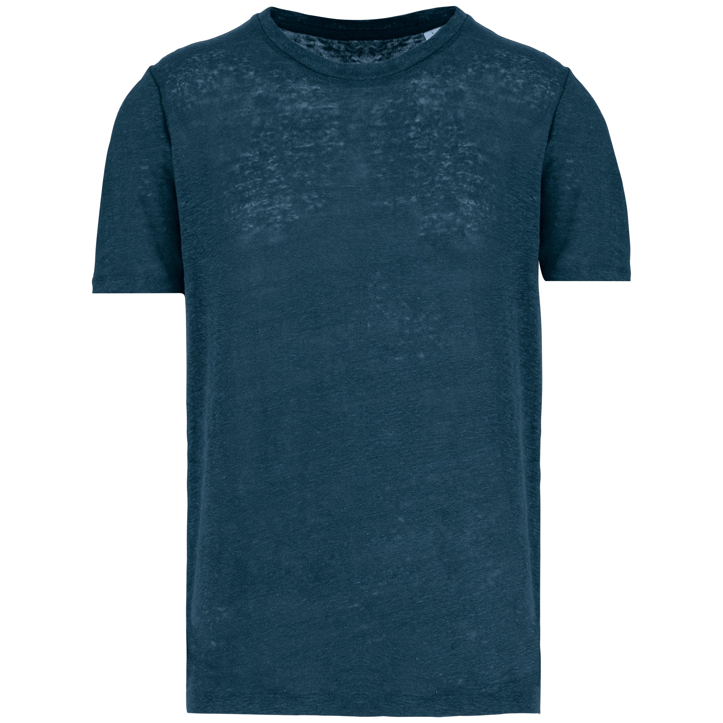 Linnen heren-t-shirt ronde hals kraag