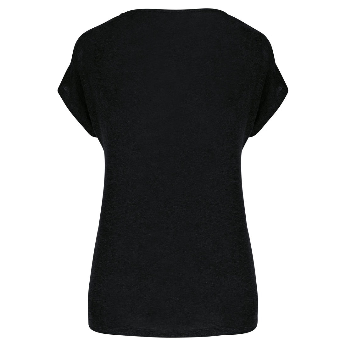 Linnen dames-t-shirt V-hals