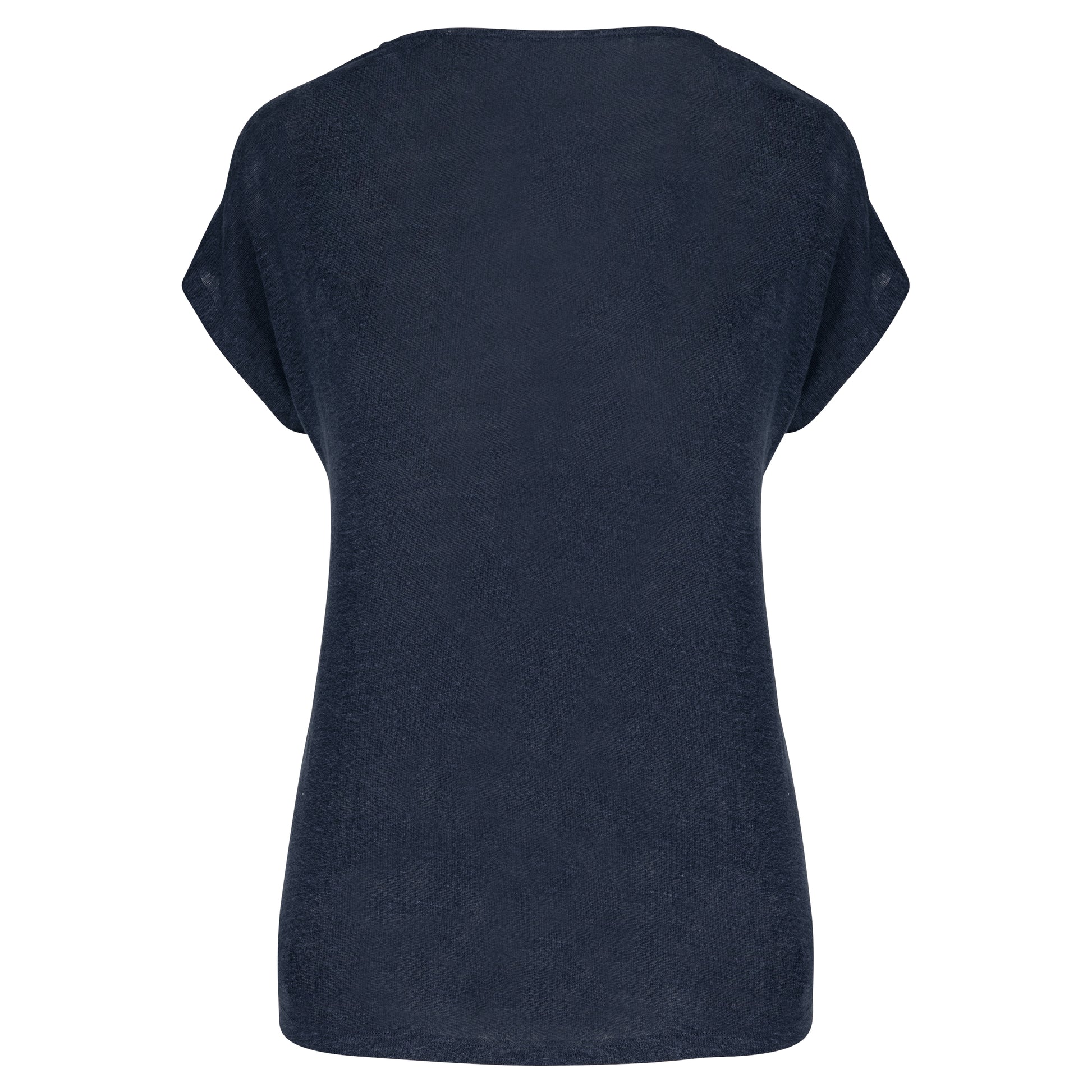 Linnen dames-t-shirt V-hals