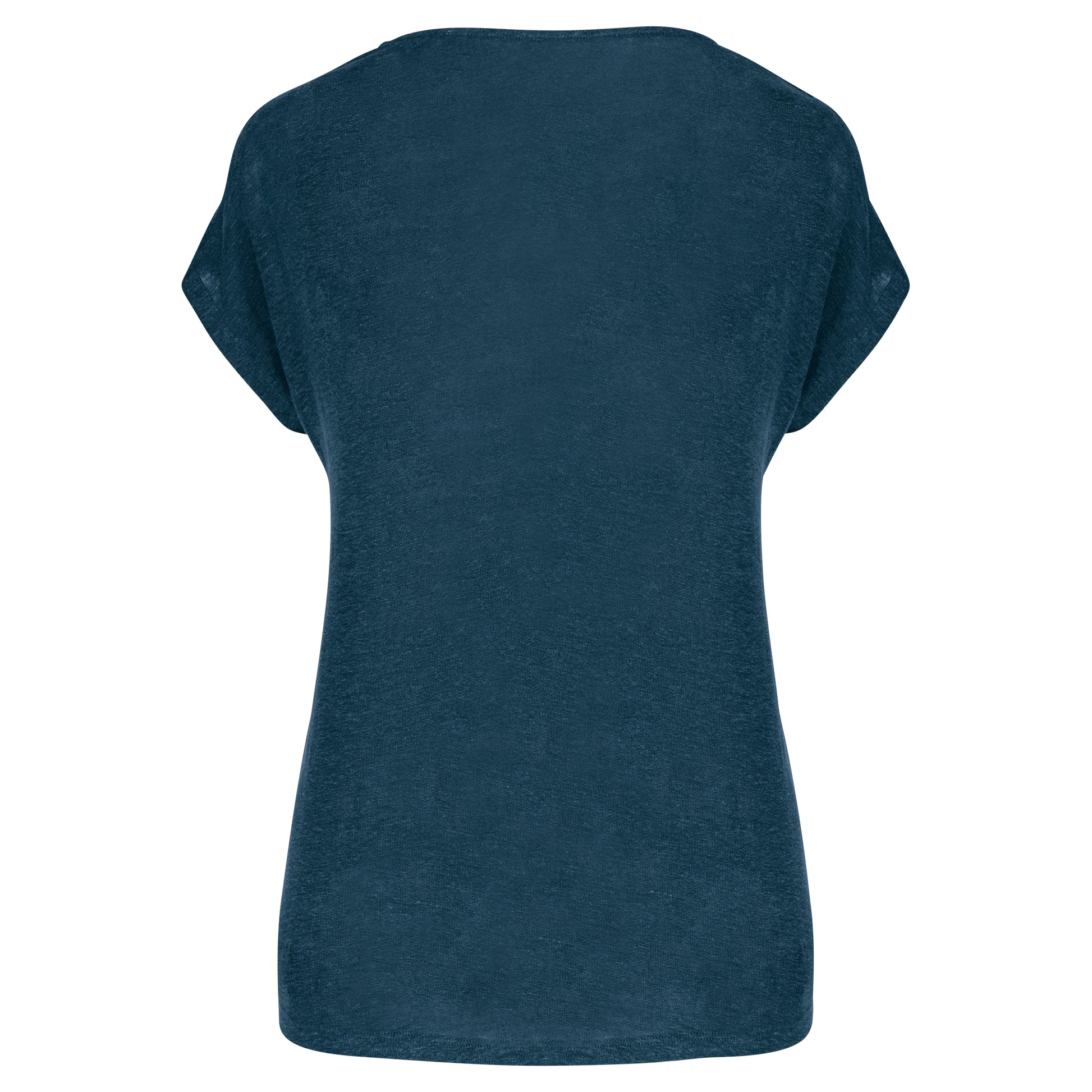 Linnen dames-t-shirt V-hals