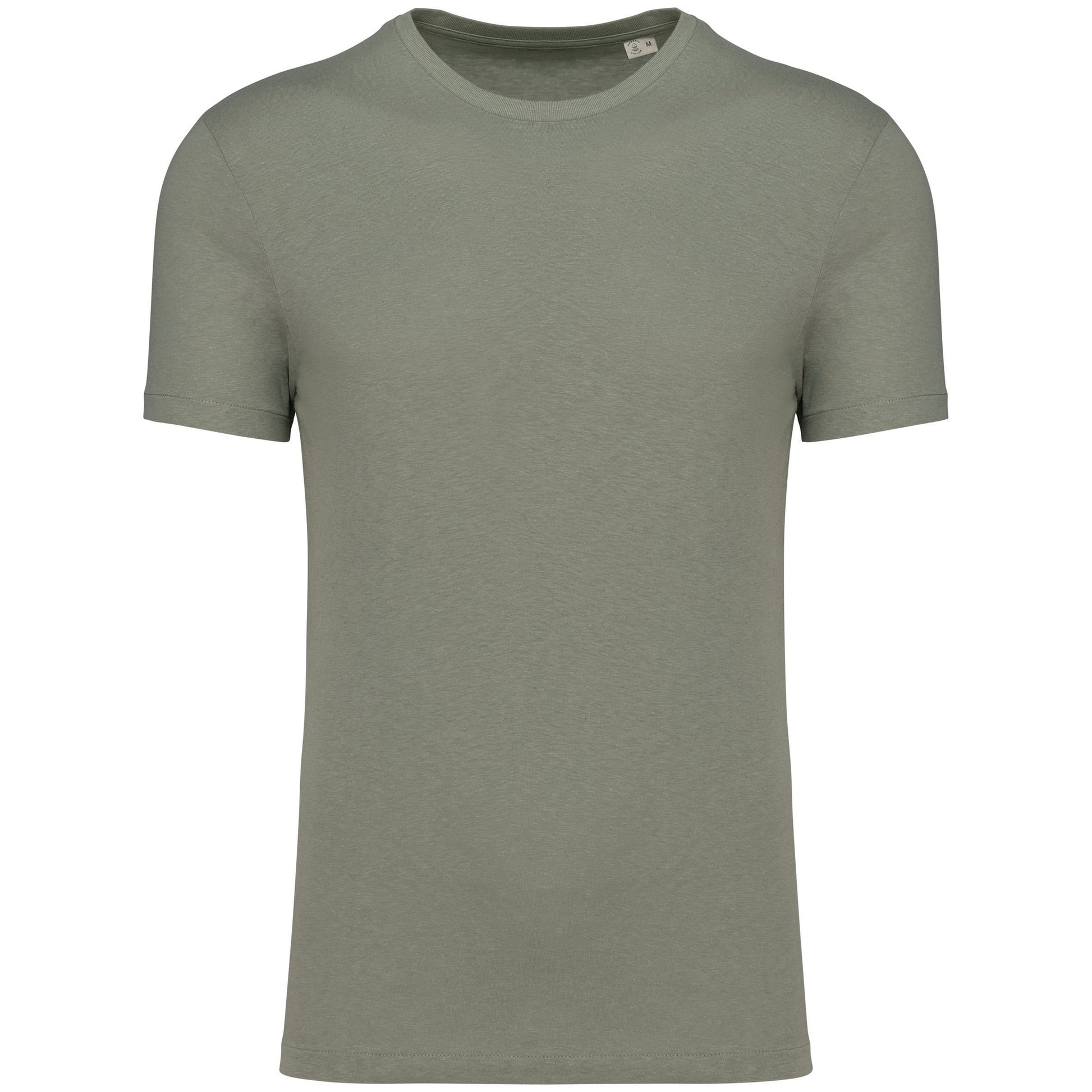 Ecologisch uniseks T-shirt in biokatoen en linnen