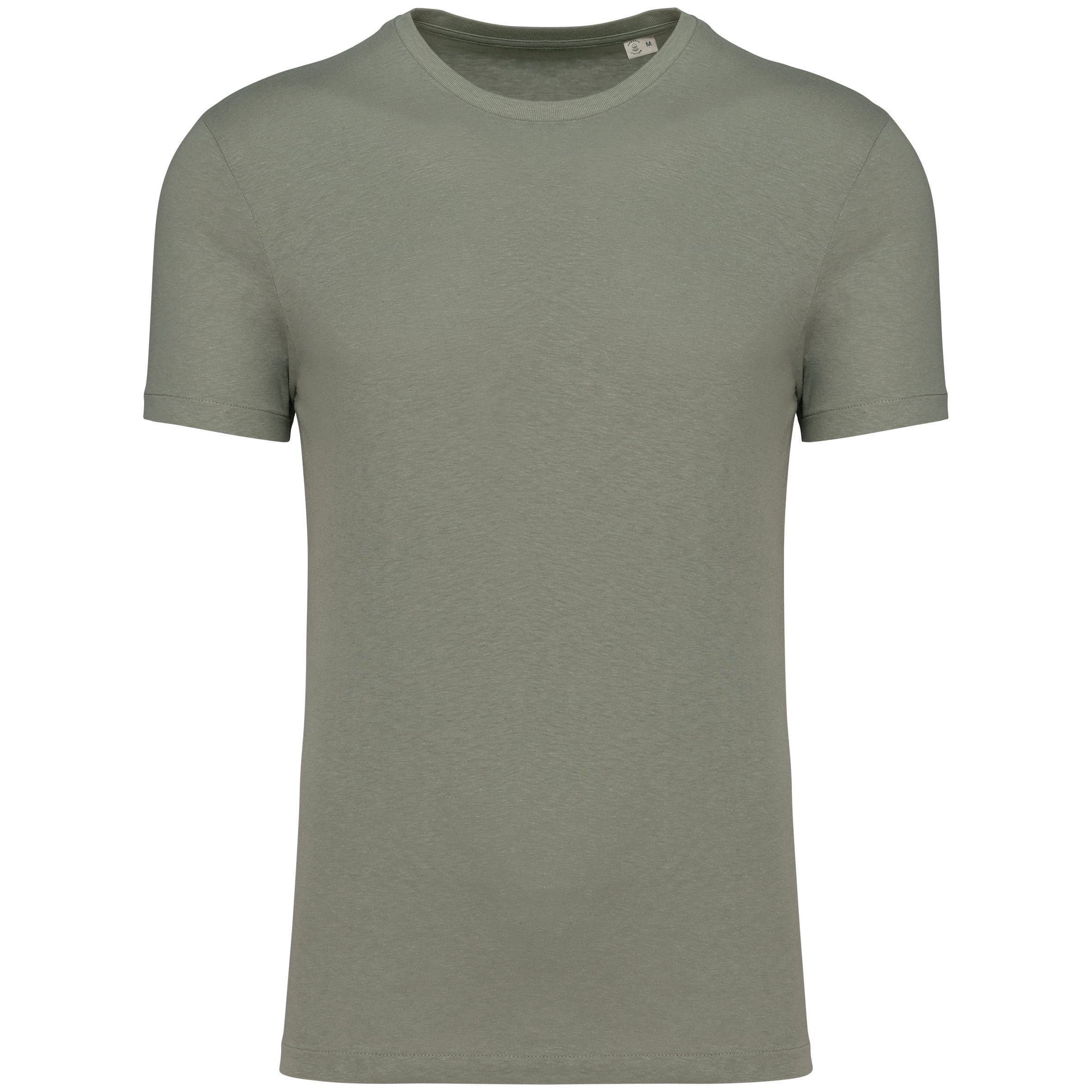Ecologisch uniseks T-shirt in biokatoen en linnen