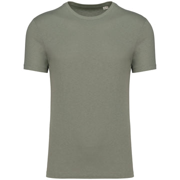 Ecologisch uniseks T-shirt in biokatoen en linnen