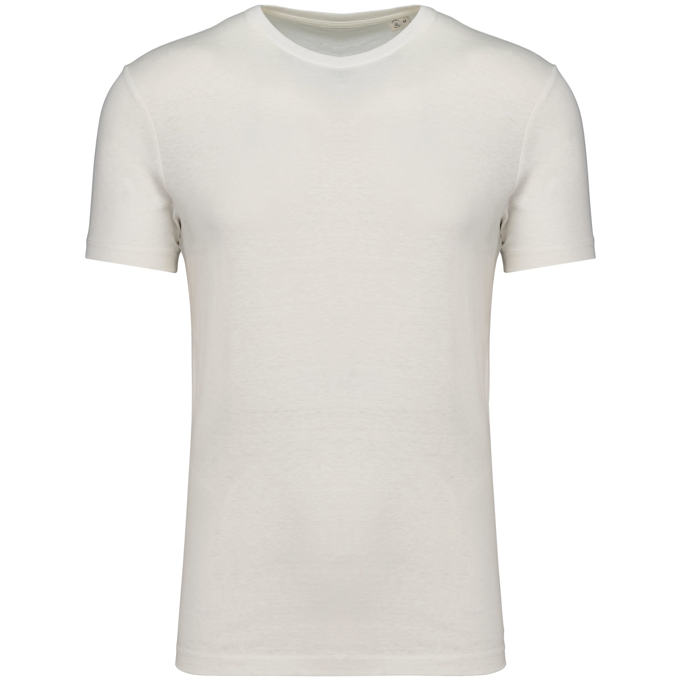 Ecologisch uniseks T-shirt in biokatoen en linnen