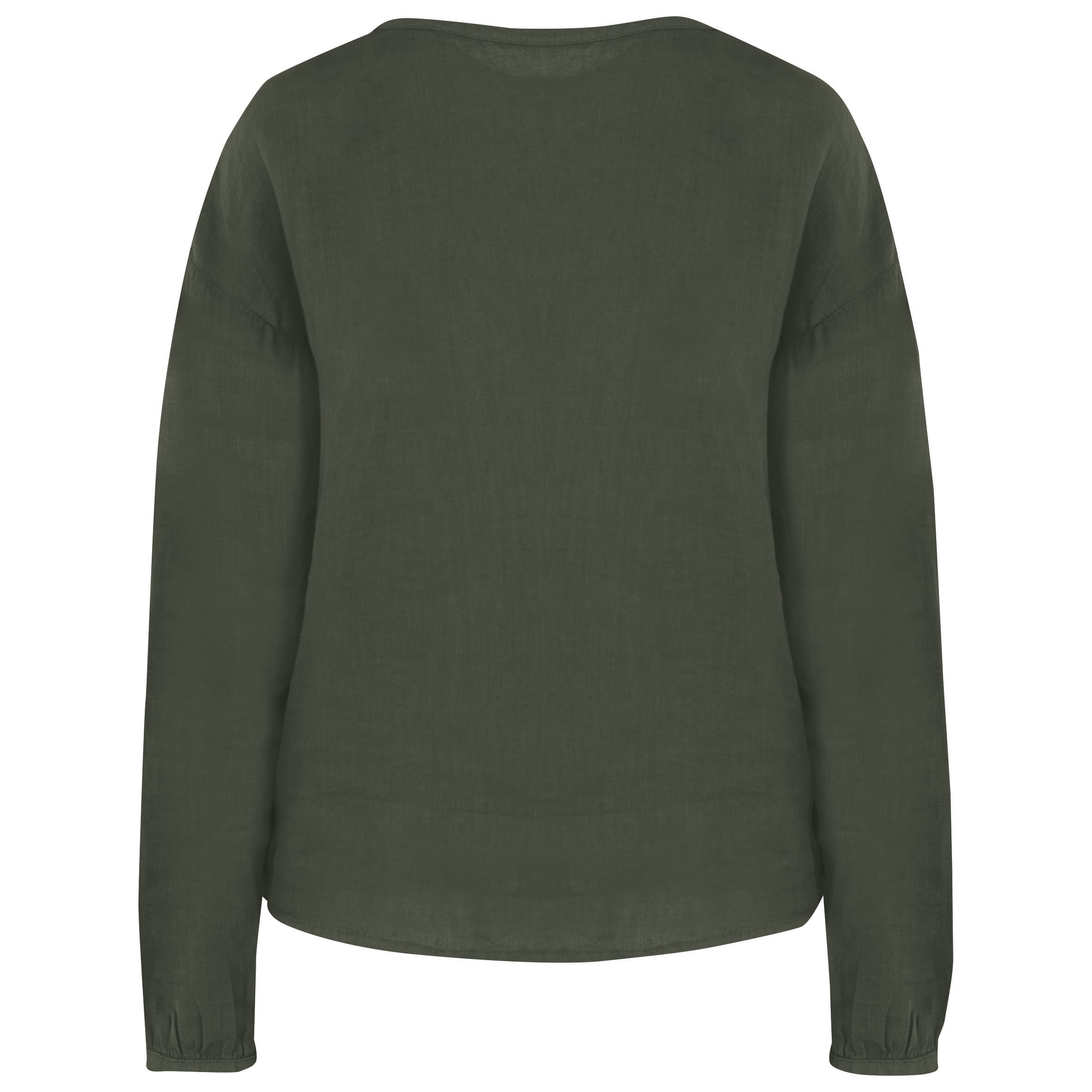 Ecologische linnen damesblouse