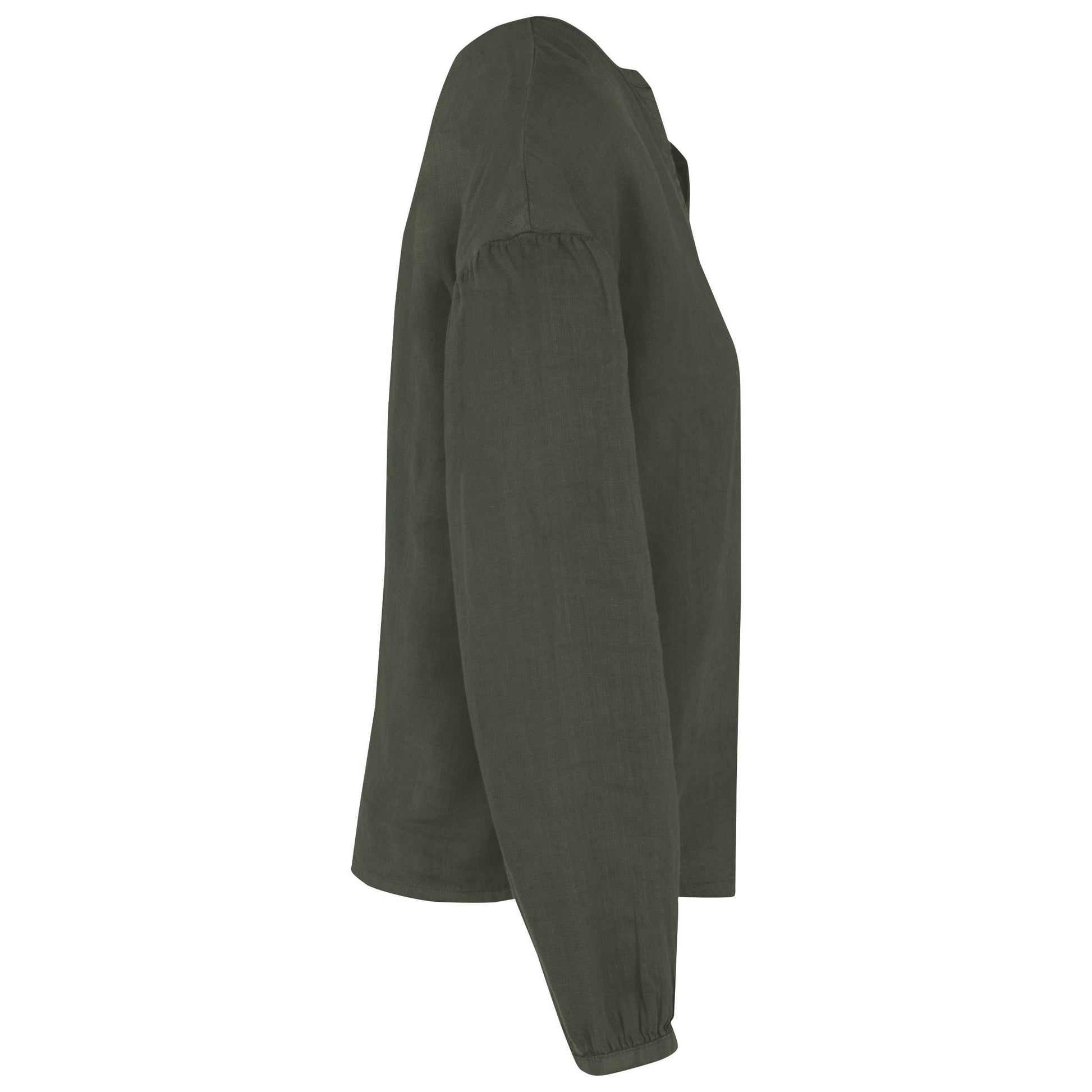Ecologische linnen damesblouse