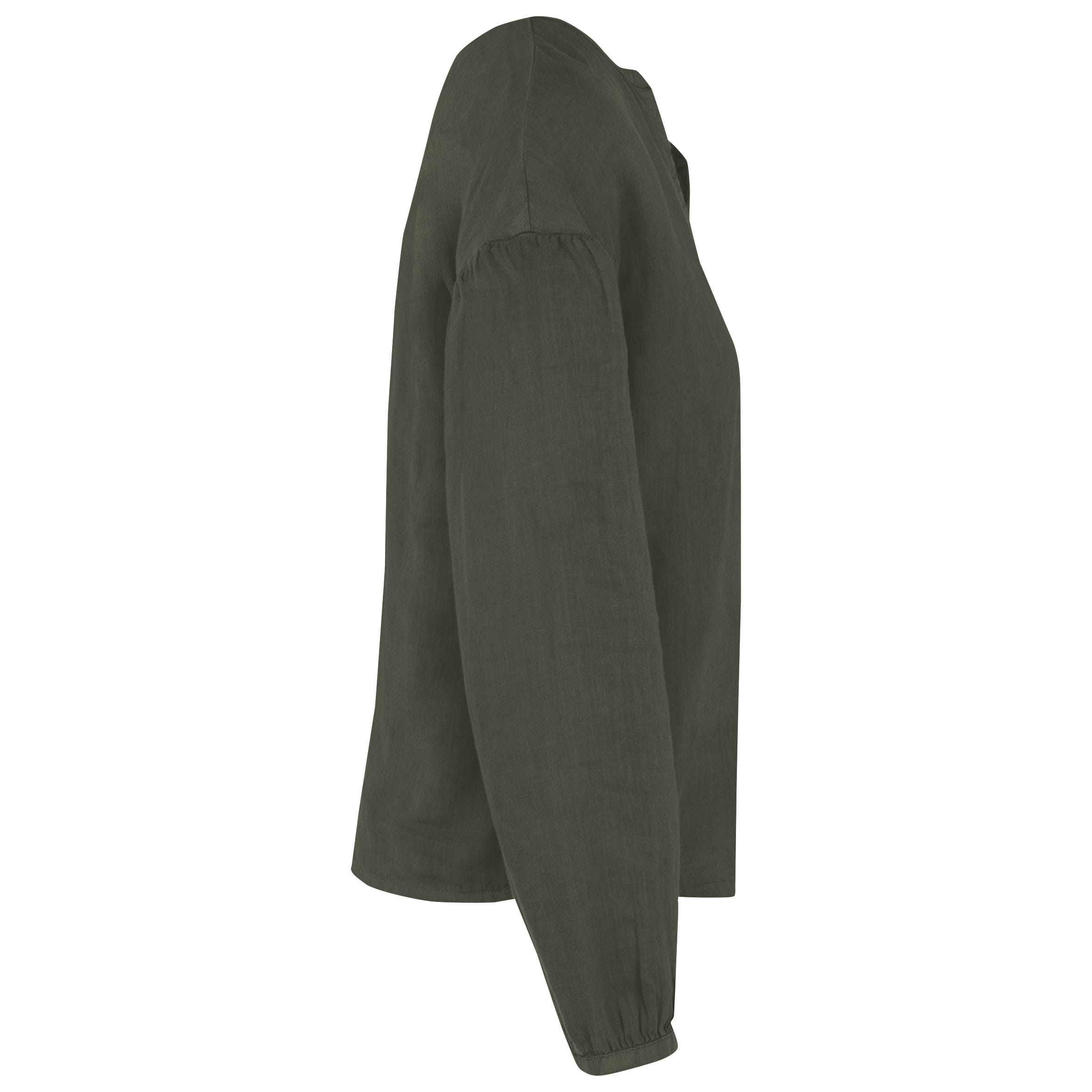 Ecologische linnen damesblouse
