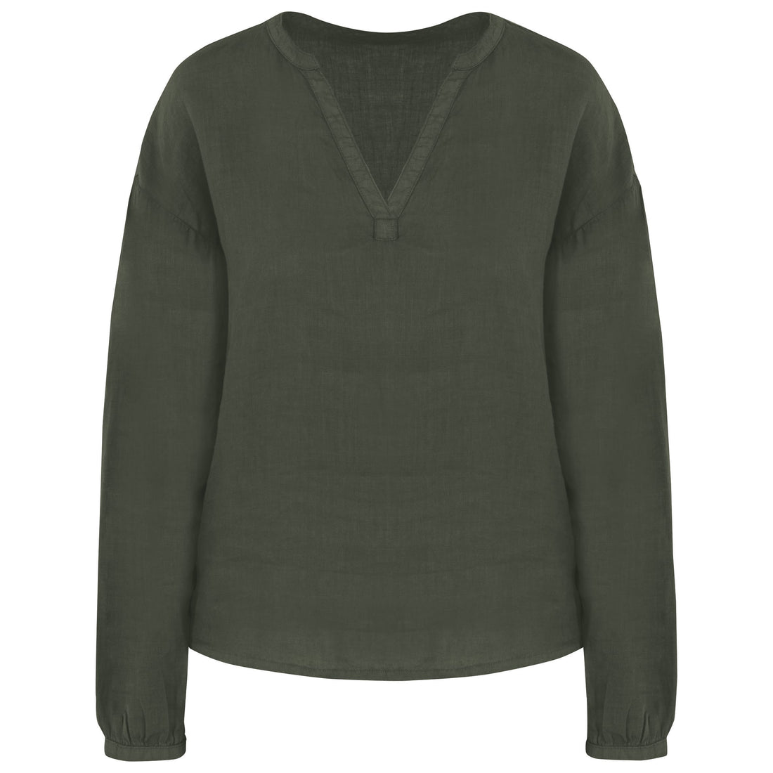 Ecologische linnen damesblouse