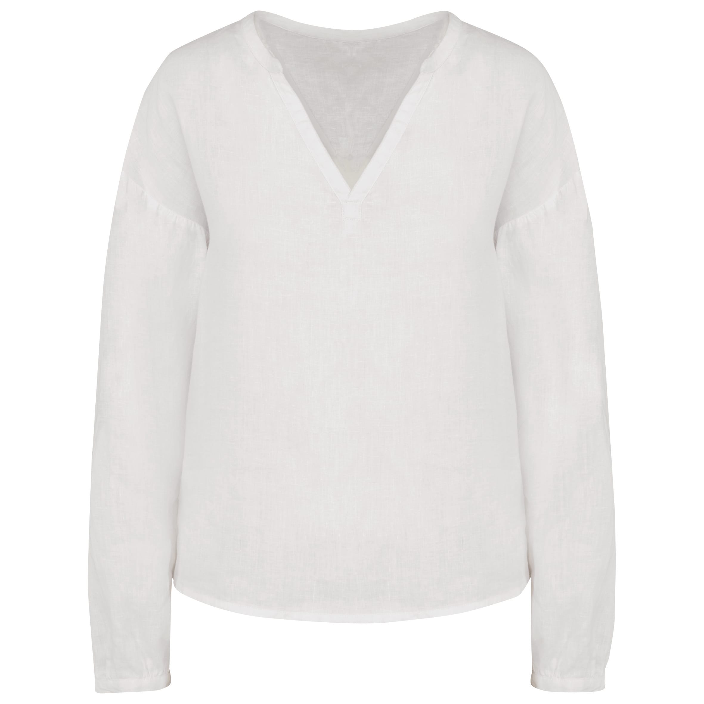 Ecologische linnen damesblouse