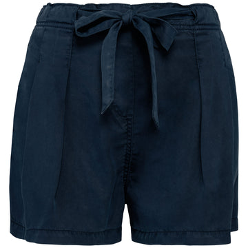 Ecologische verwassen damesshort van lyocell