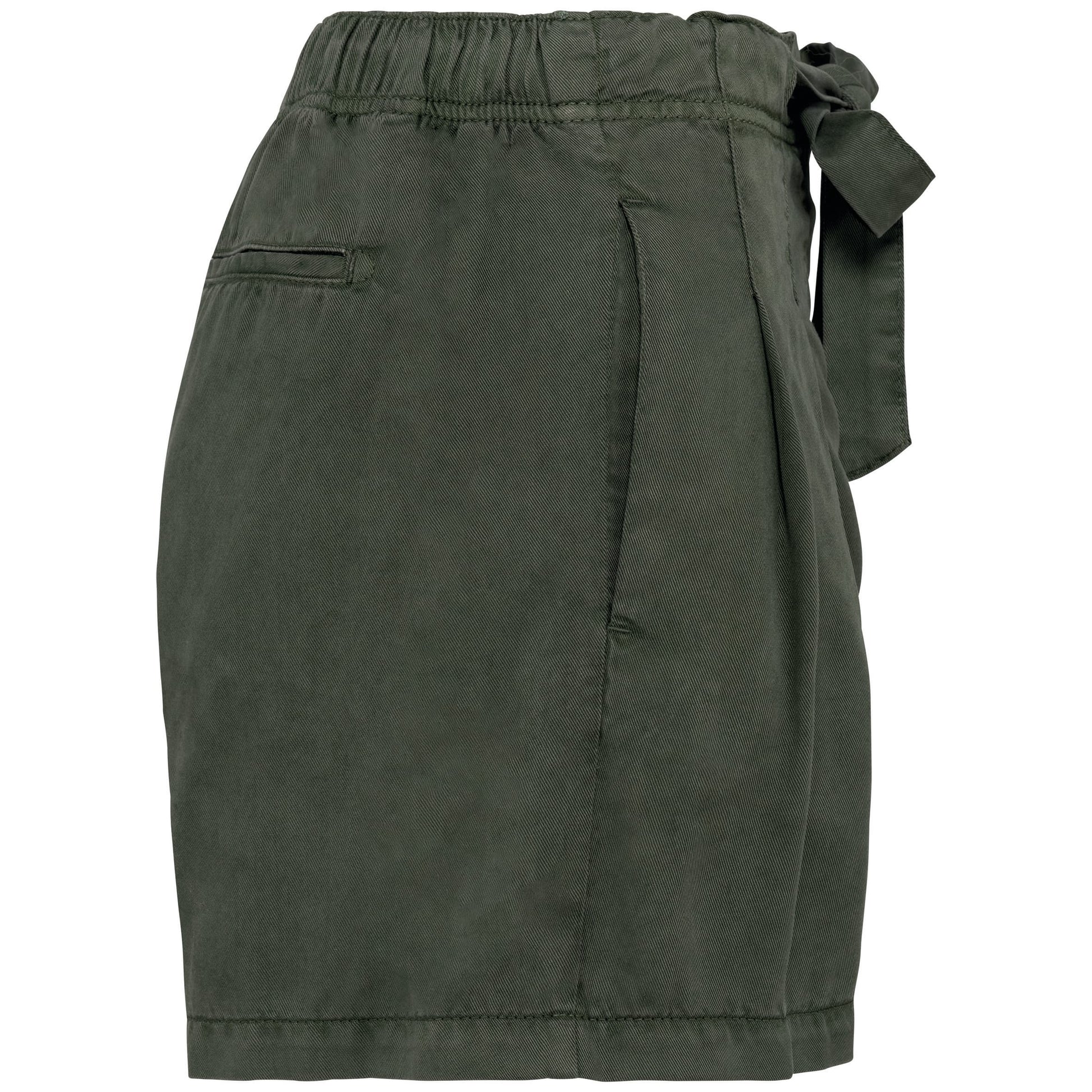 Ecologische verwassen damesshort van lyocell