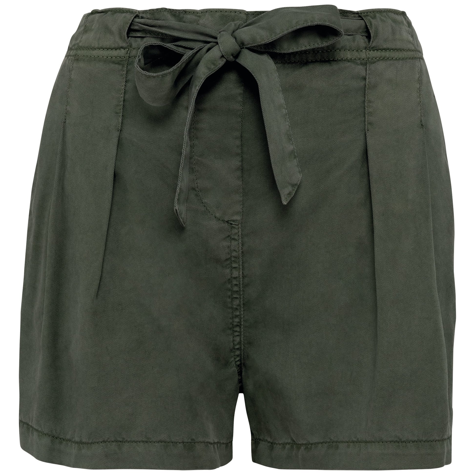 Ecologische verwassen damesshort van lyocell