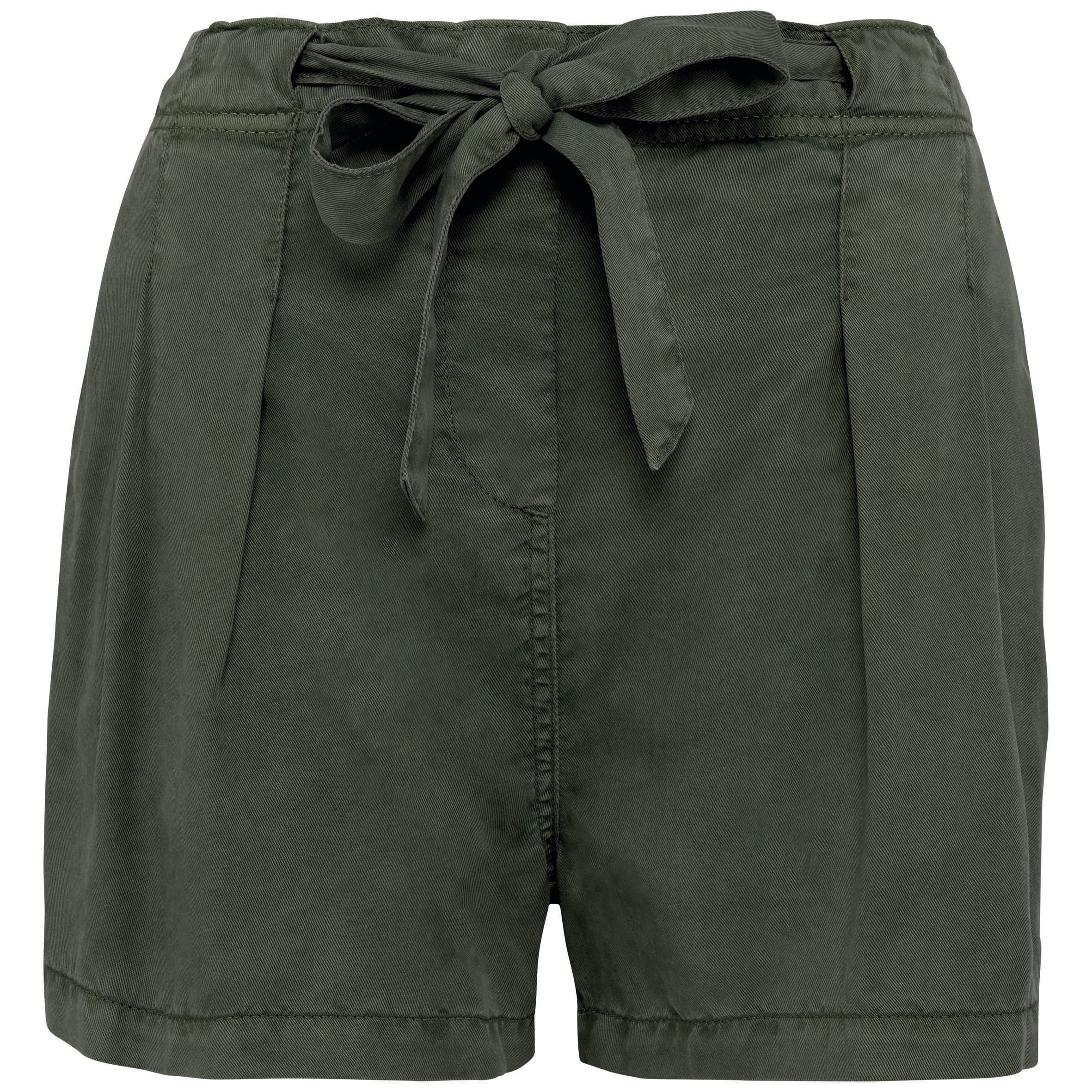 Ecologische verwassen damesshort van lyocell
