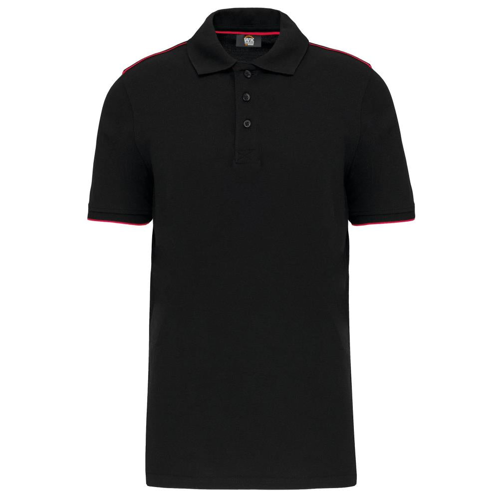 Contrasterende polo DayToDay korte mouwen