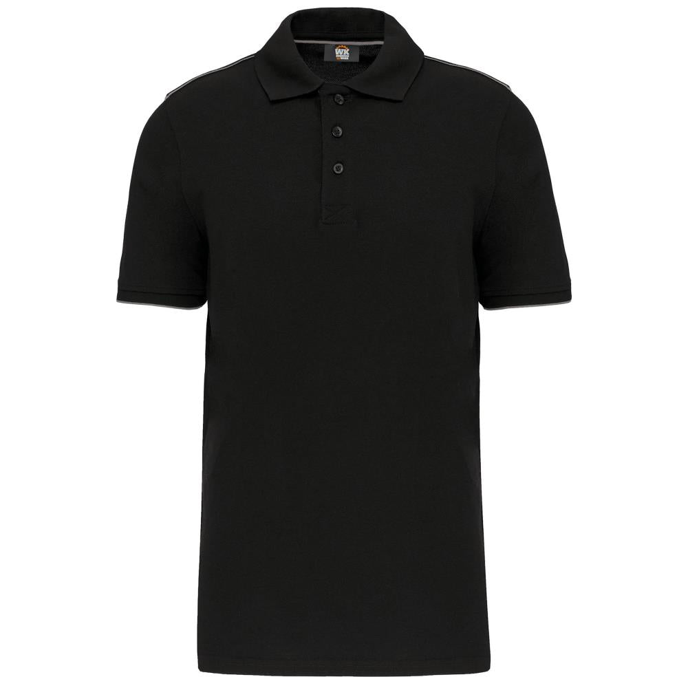 Contrasterende polo DayToDay korte mouwen