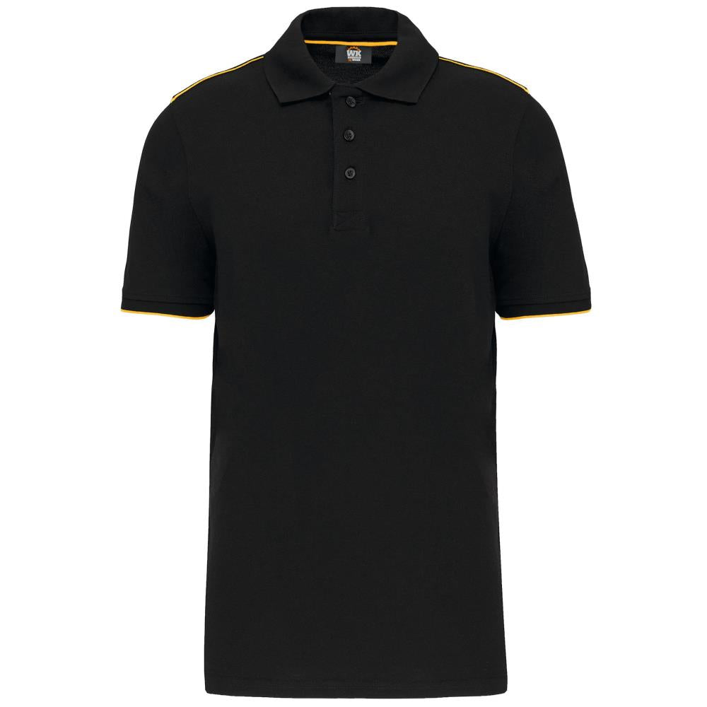 Contrasterende polo DayToDay korte mouwen