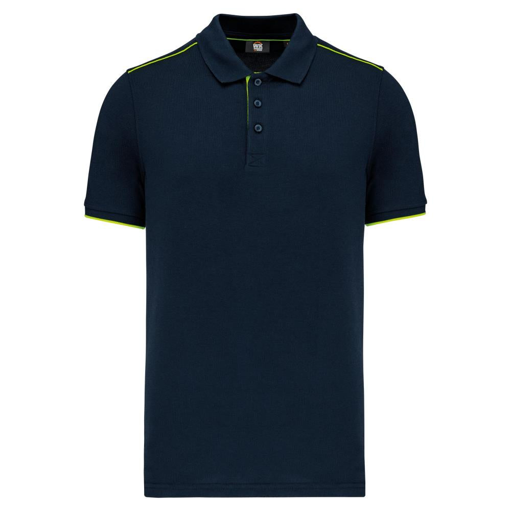 Contrasterende polo DayToDay korte mouwen