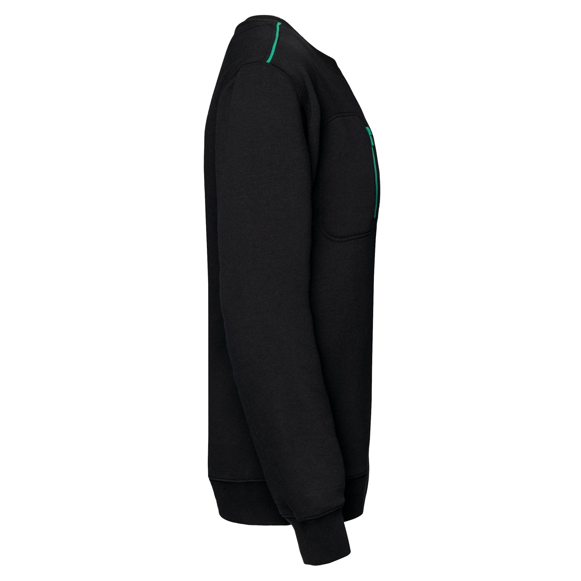 DayToDay unisex sweater met zip contrasterende zak