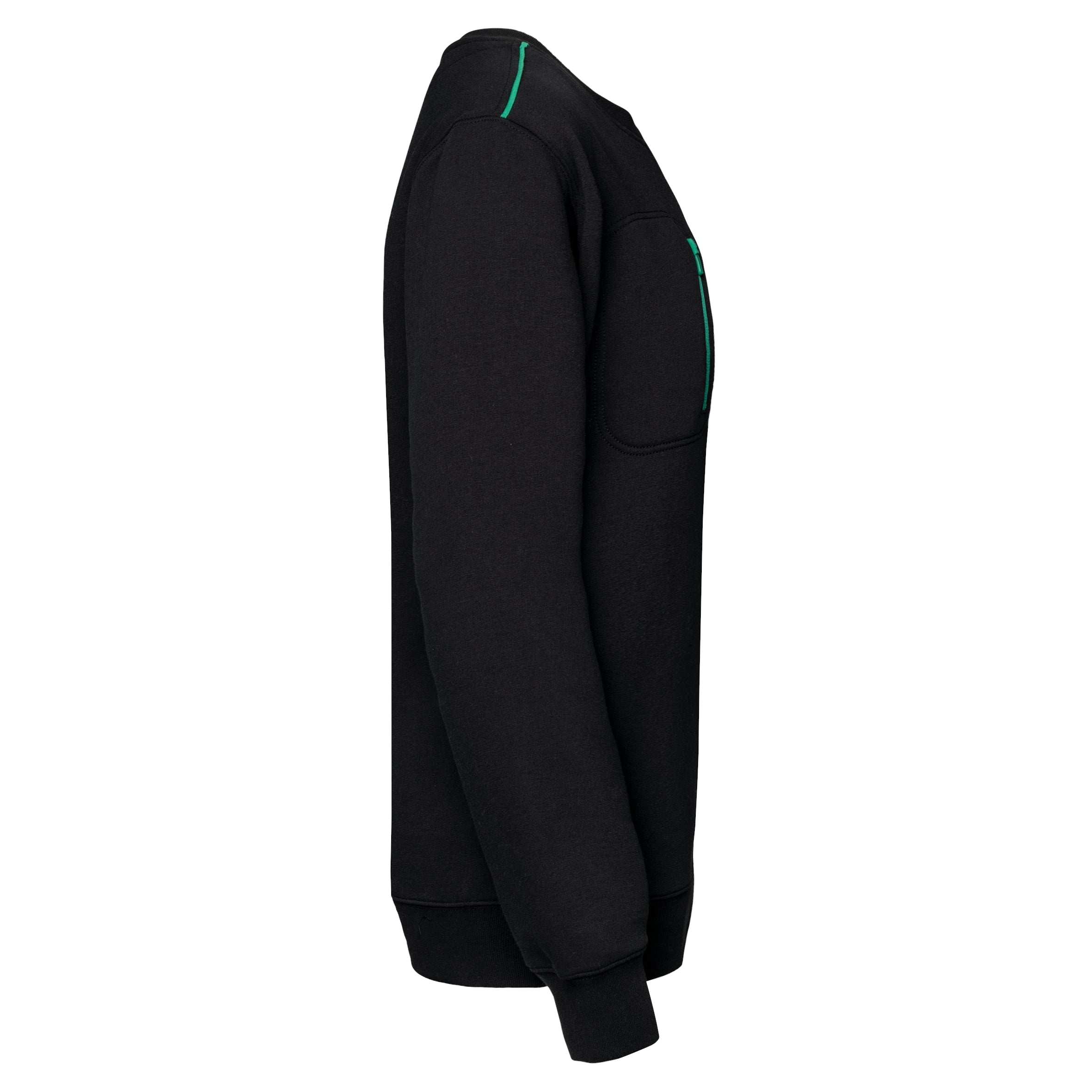 DayToDay unisex sweater met zip contrasterende zak