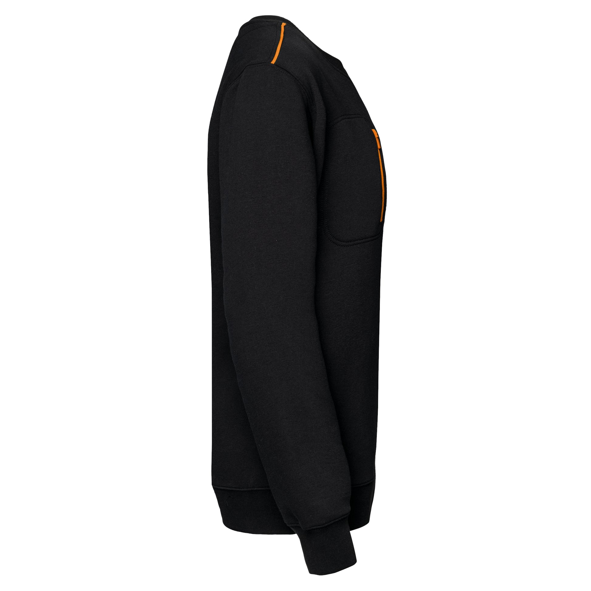 DayToDay unisex sweater met zip contrasterende zak