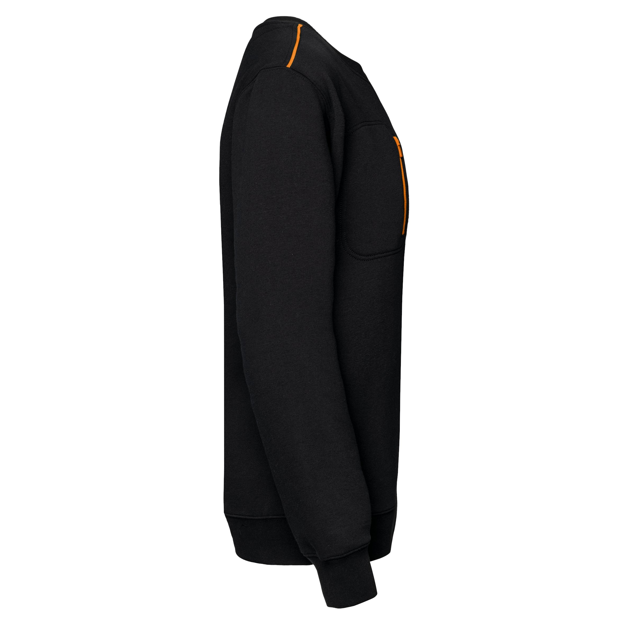 DayToDay unisex sweater met zip contrasterende zak