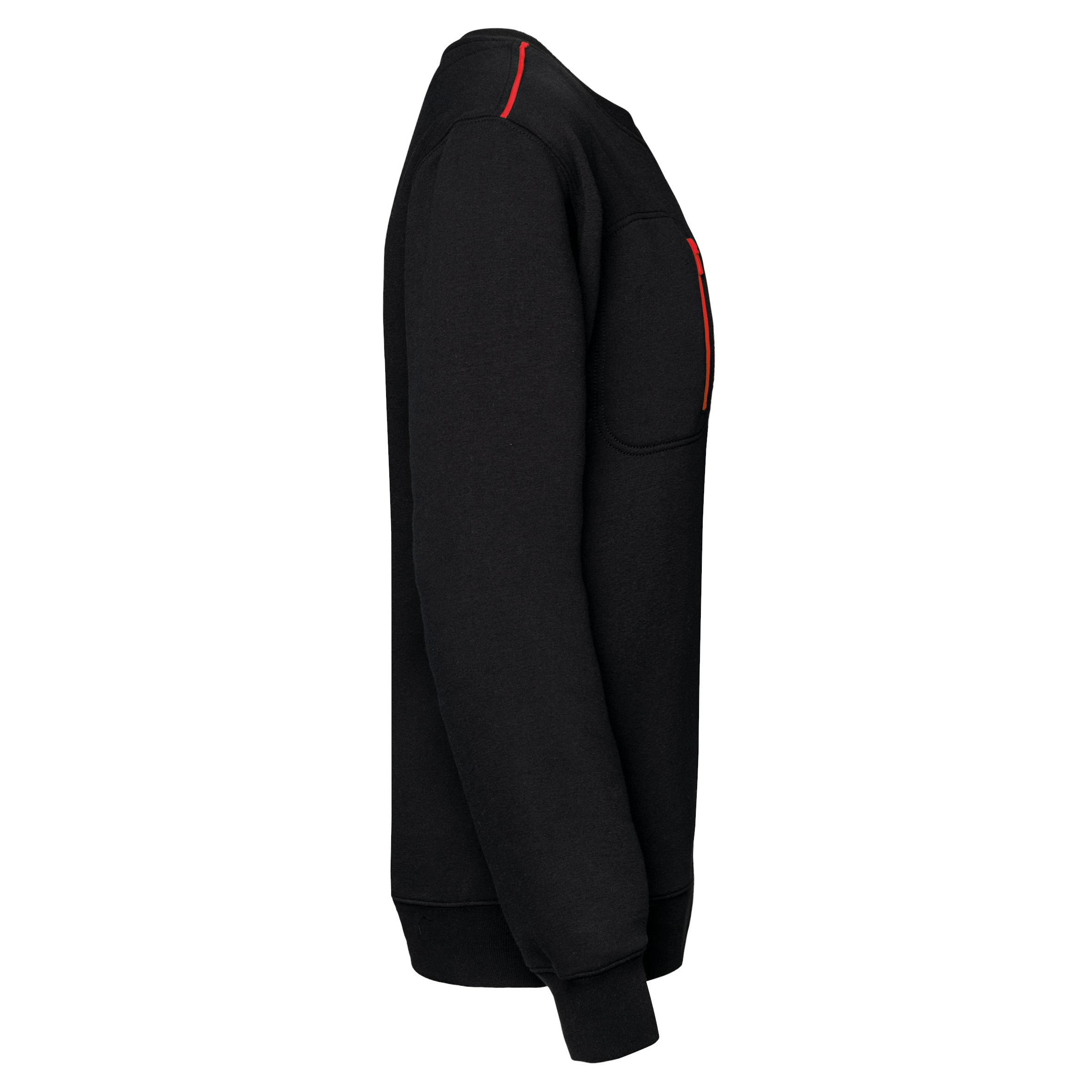 DayToDay unisex sweater met zip contrasterende zak
