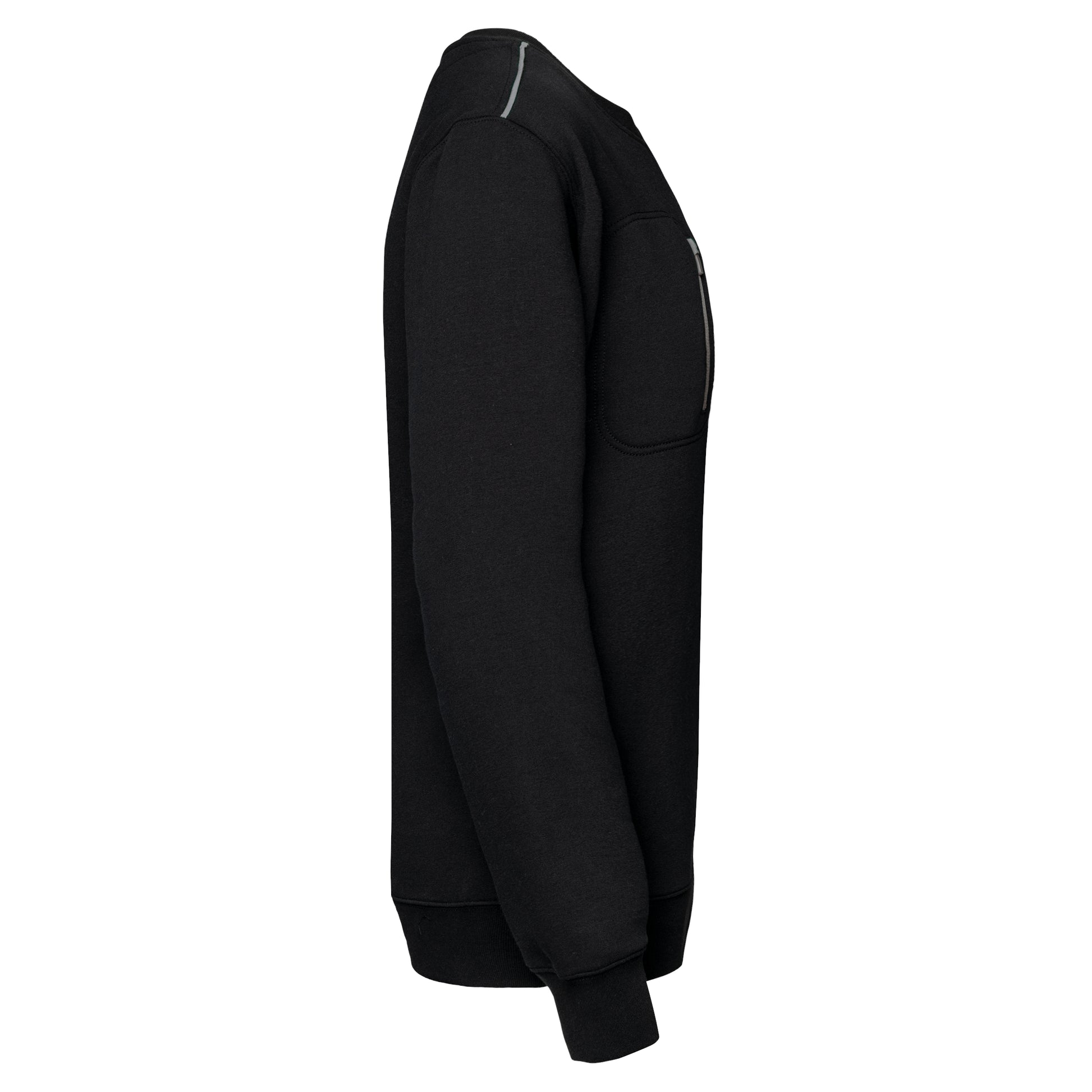 DayToDay unisex sweater met zip contrasterende zak