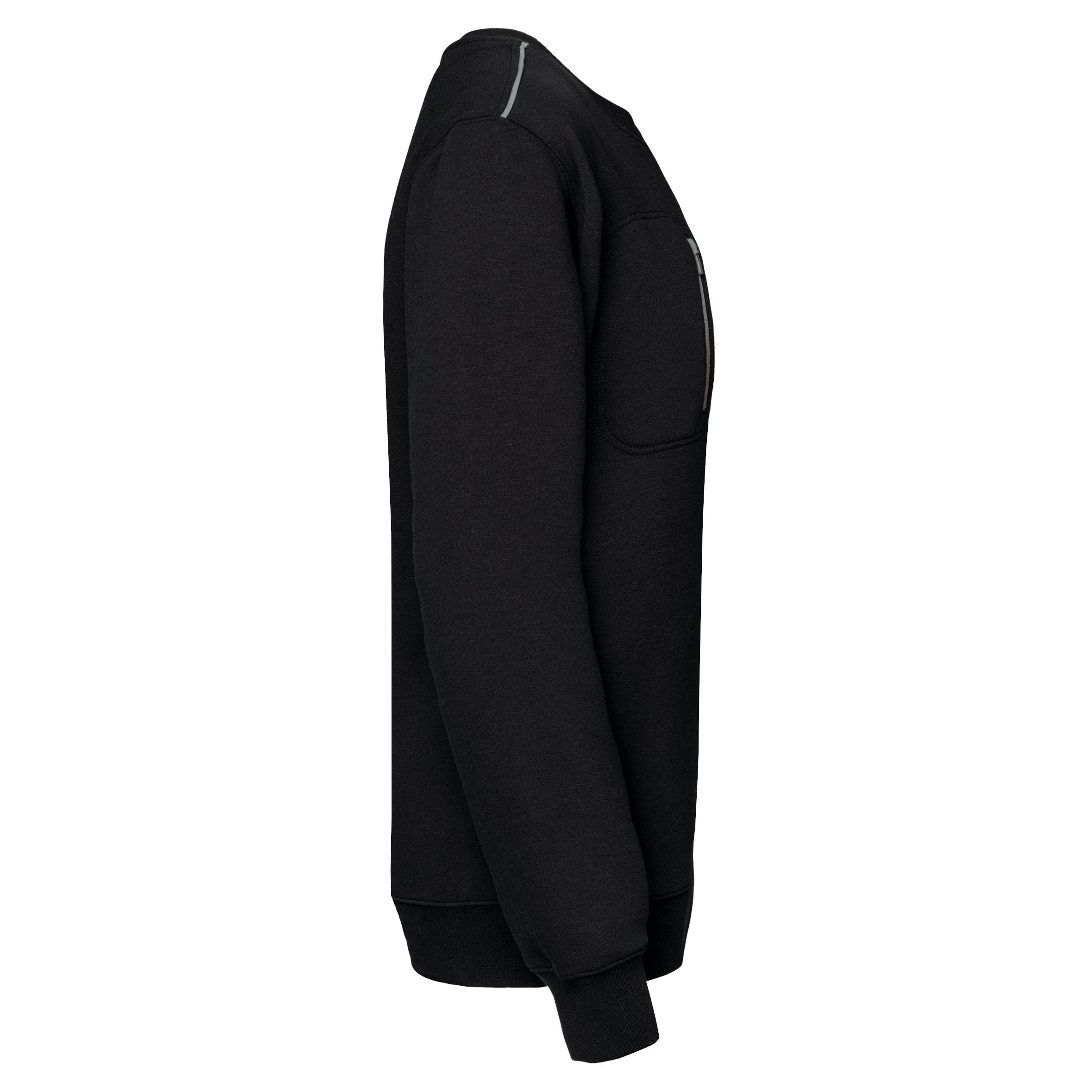 DayToDay unisex sweater met zip contrasterende zak