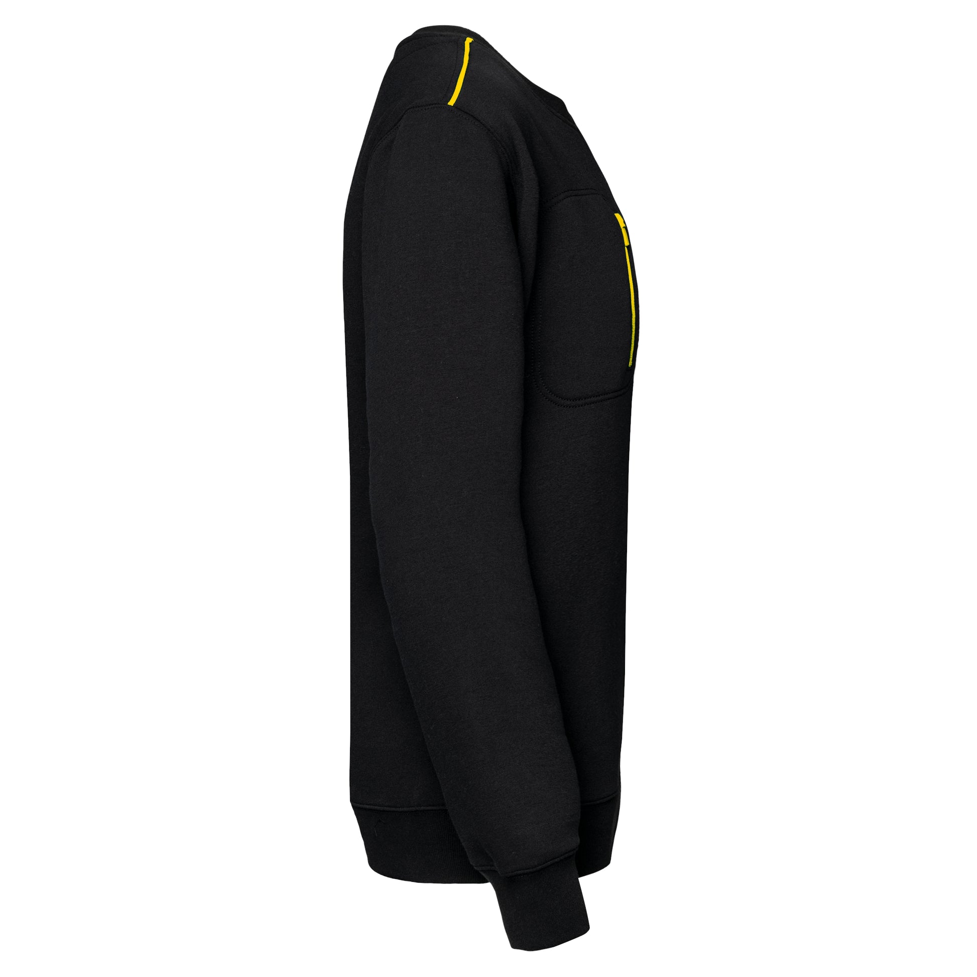 DayToDay unisex sweater met zip contrasterende zak