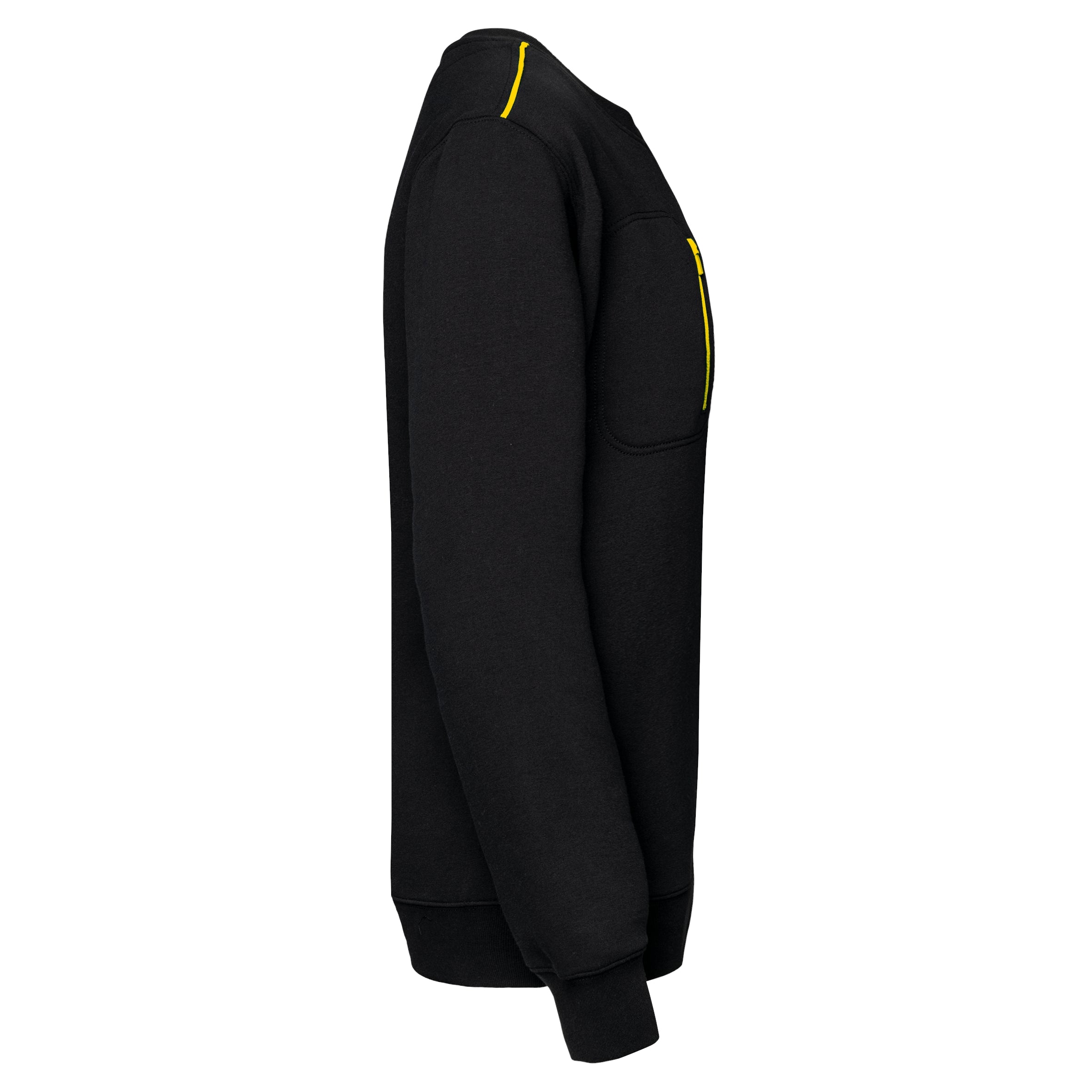 DayToDay unisex sweater met zip contrasterende zak