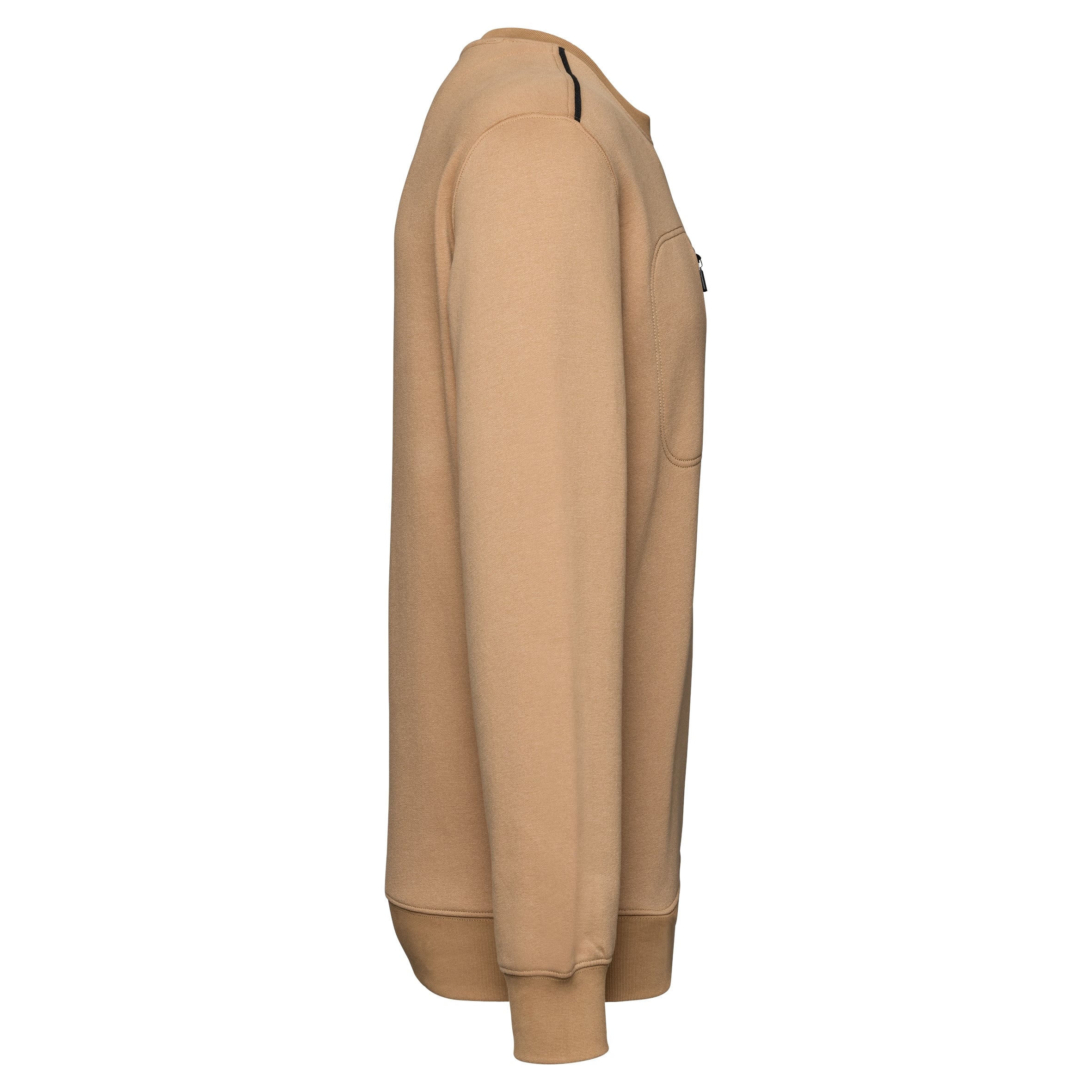 DayToDay unisex sweater met zip contrasterende zak