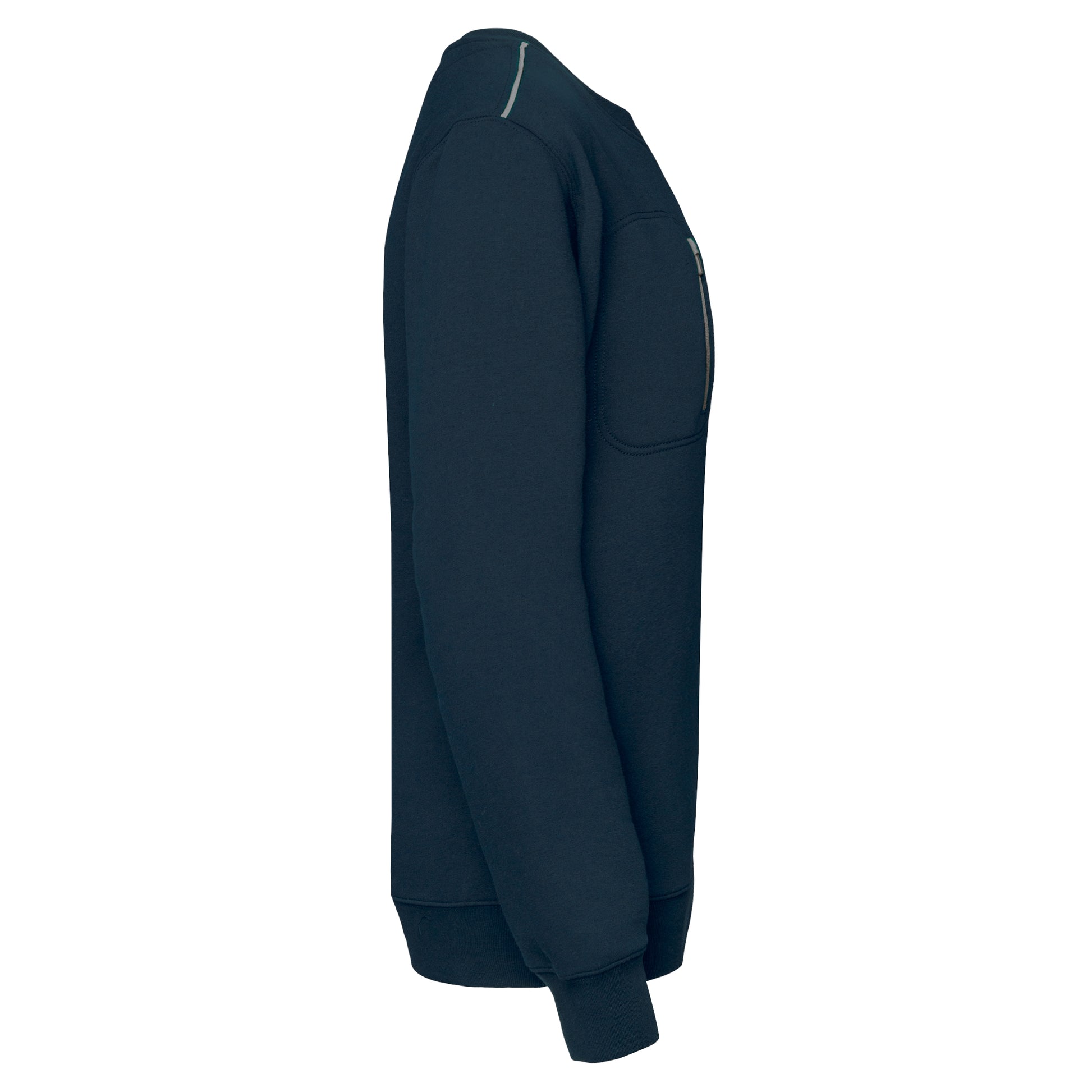 DayToDay unisex sweater met zip contrasterende zak