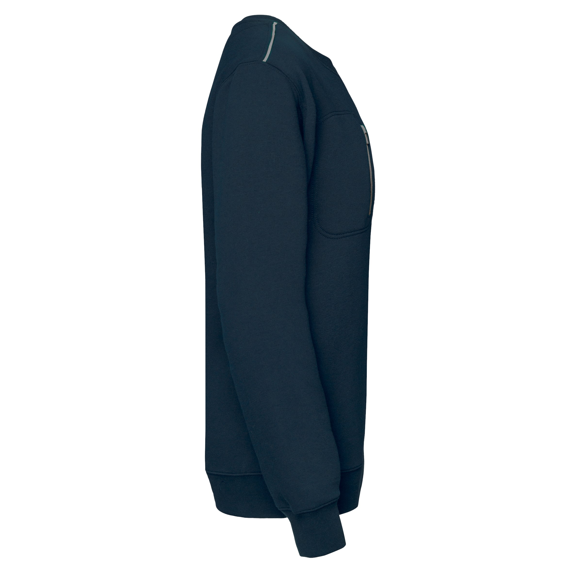 DayToDay unisex sweater met zip contrasterende zak