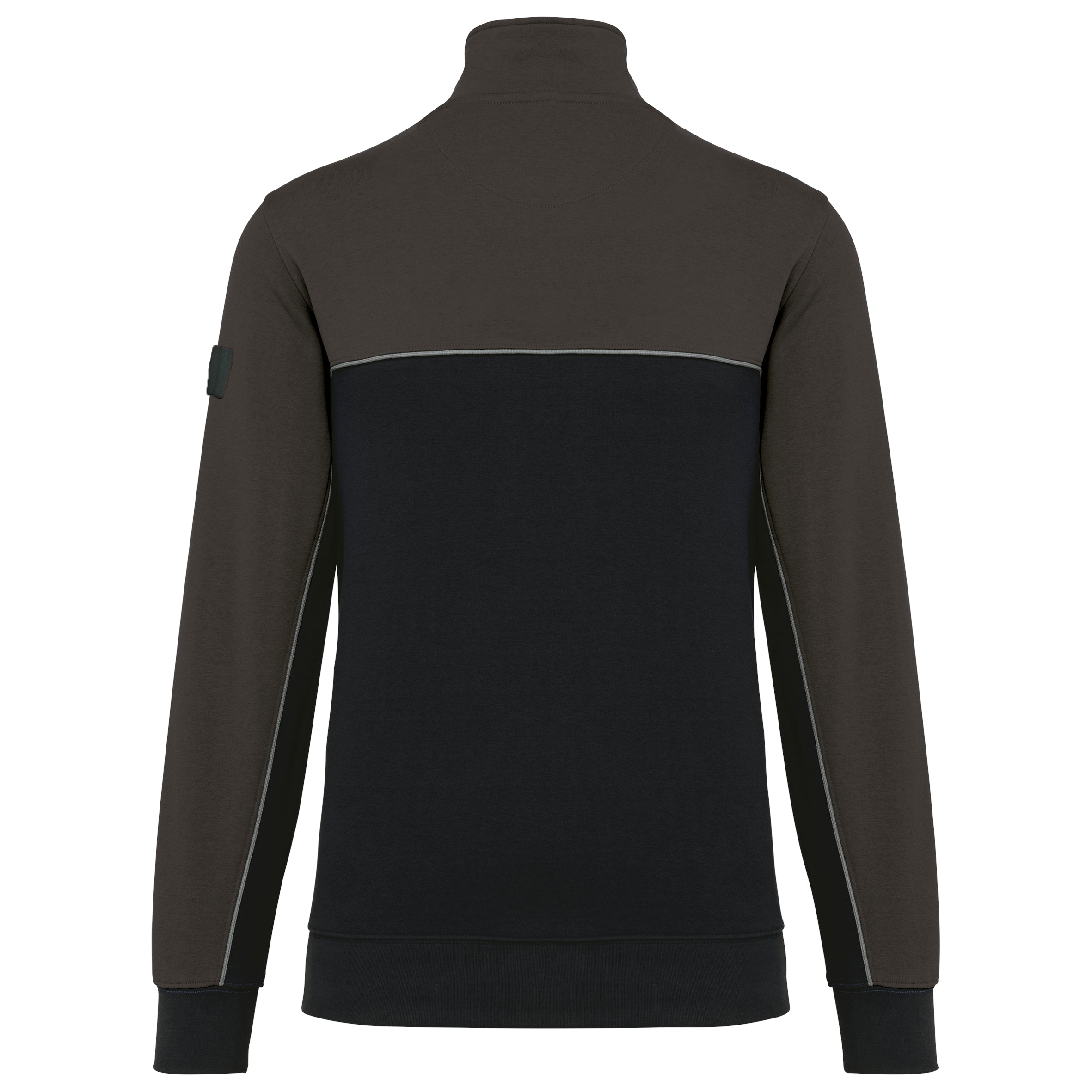 Ecologische uniseks sweater met ritskraag