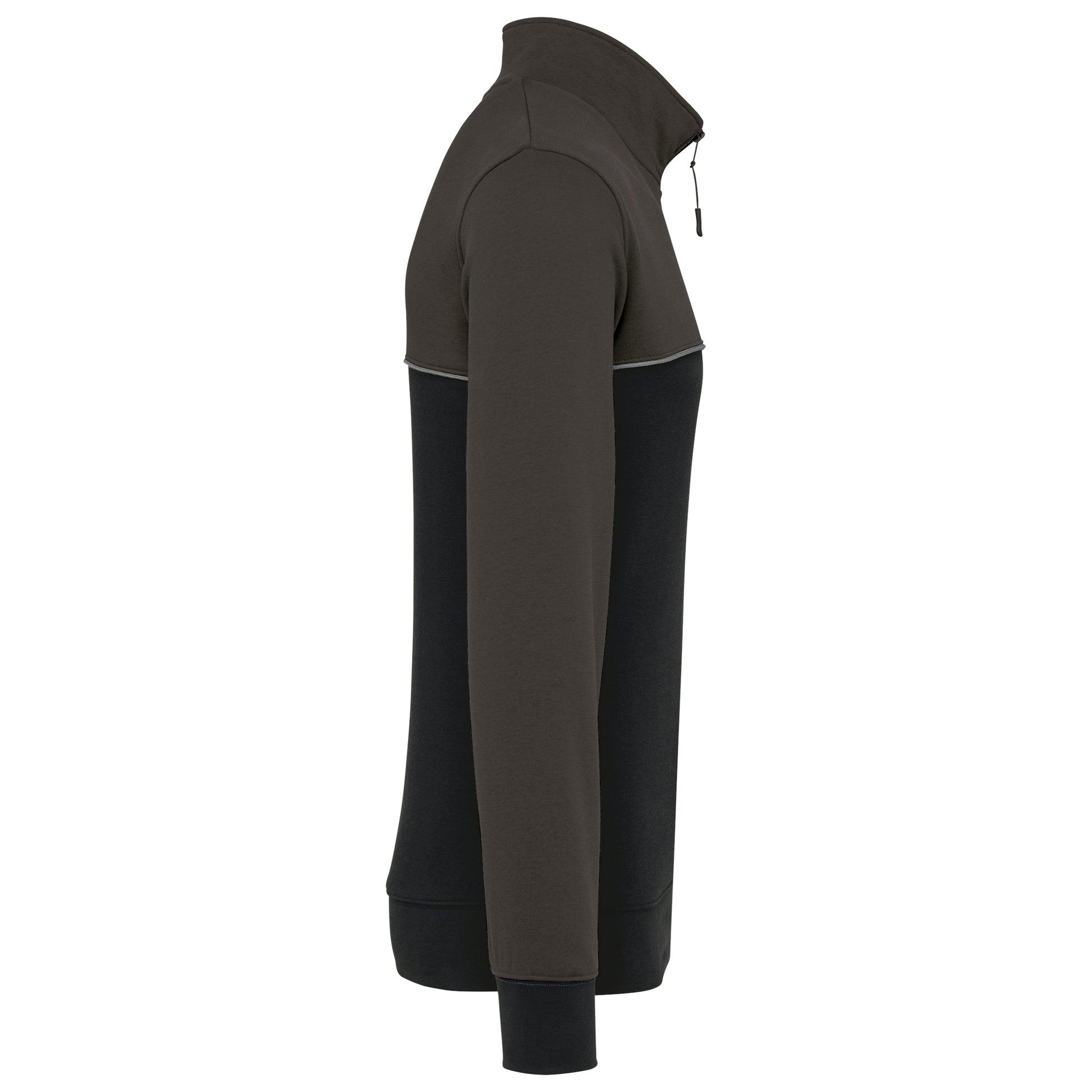 Ecologische uniseks sweater met ritskraag