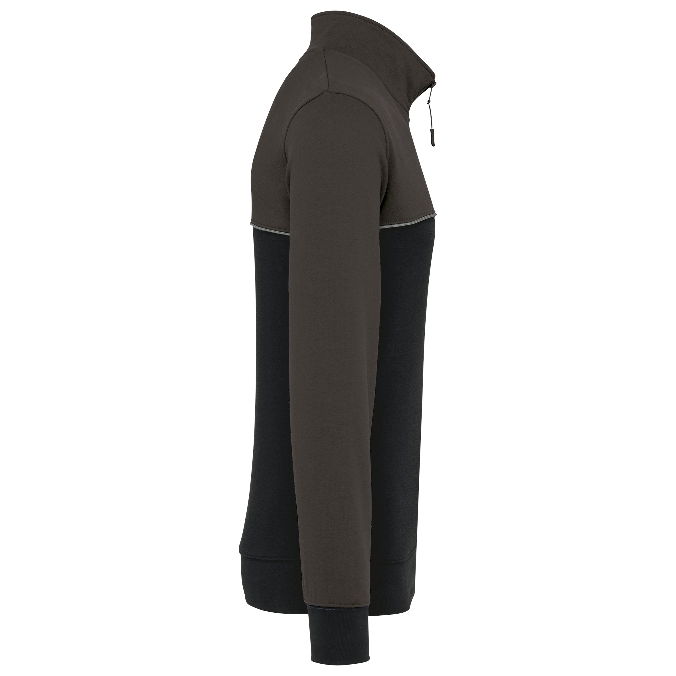Ecologische uniseks sweater met ritskraag