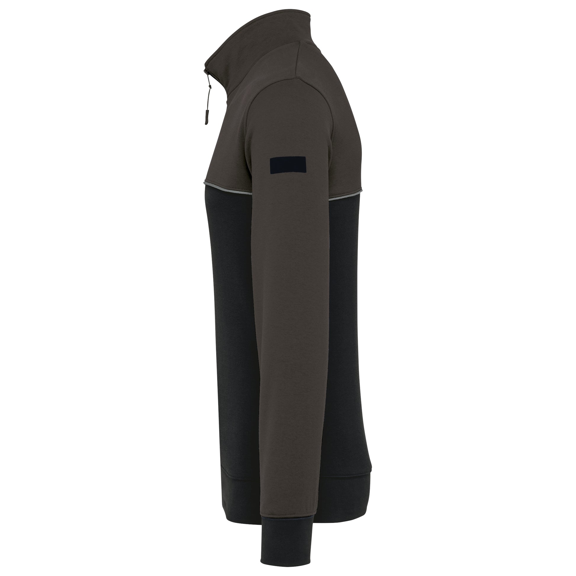 Ecologische uniseks sweater met ritskraag