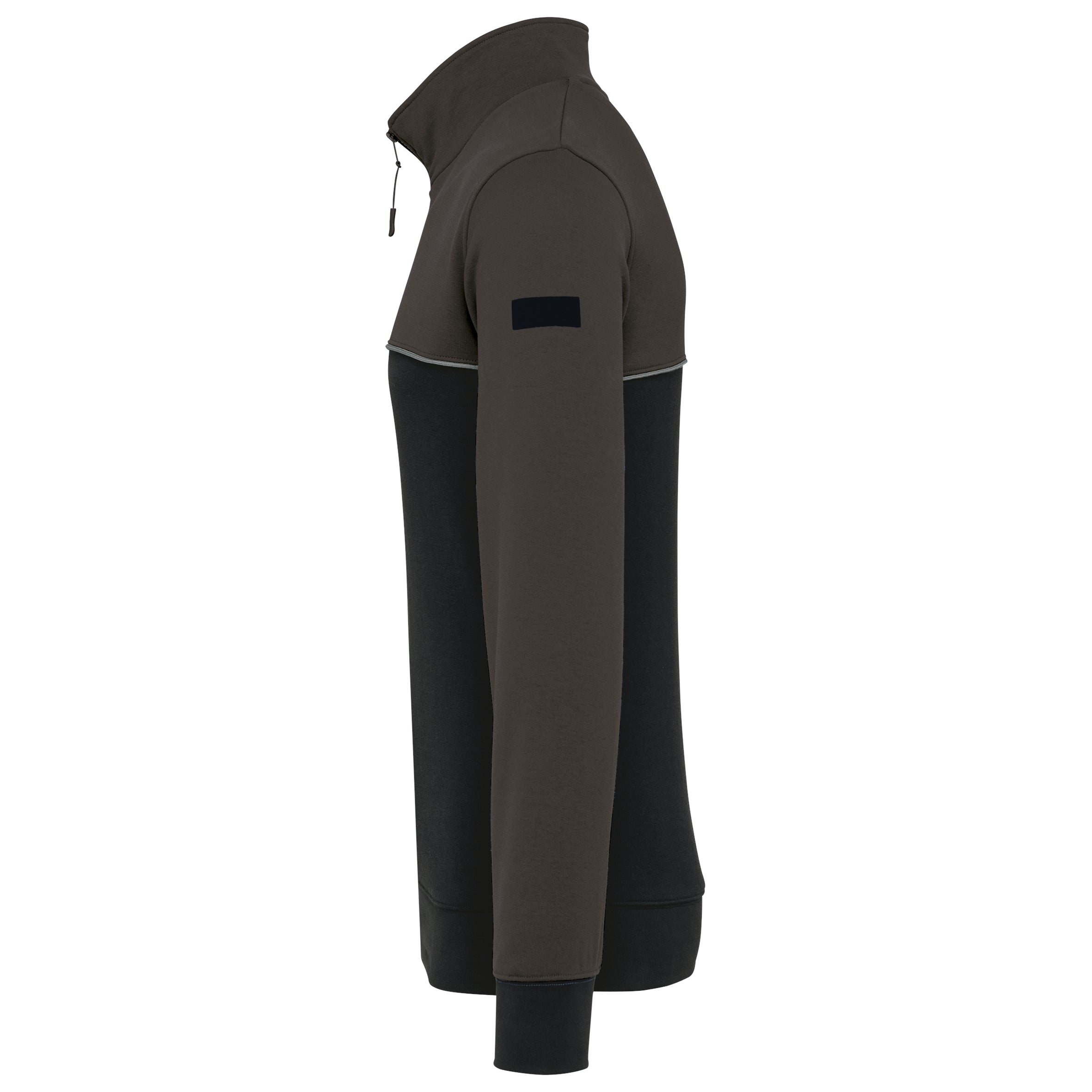 Ecologische uniseks sweater met ritskraag